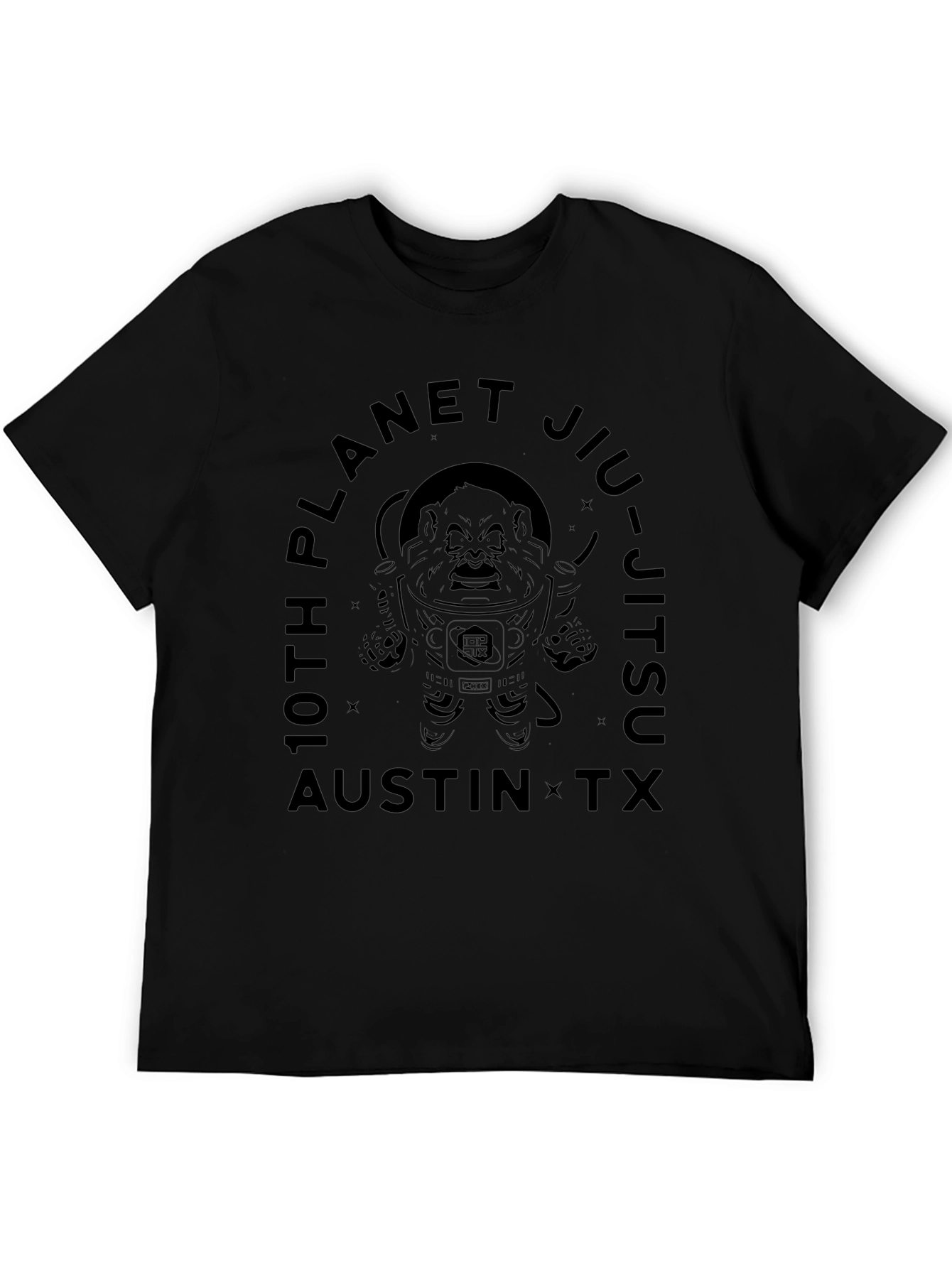 10th Planet Jiu-Jitsu Black Graphic T-Shirt