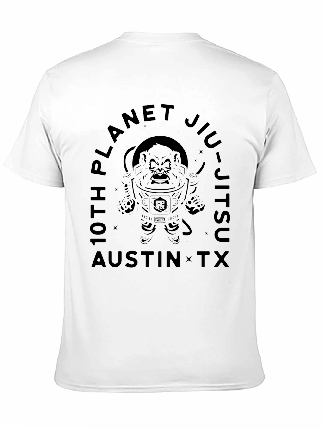 10th Planet Jiu-Jitsu Black Graphic T-Shirt