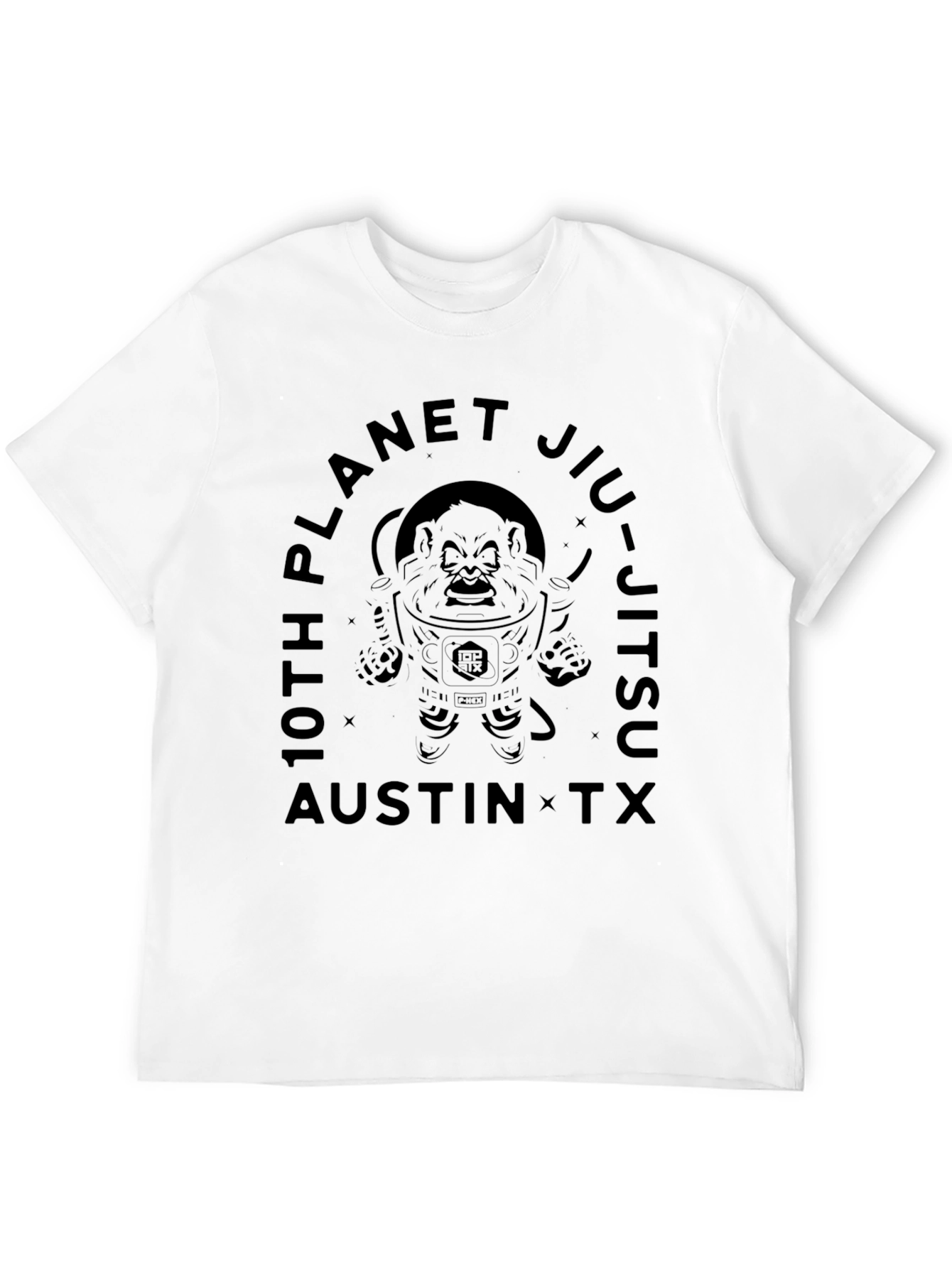 10th Planet Jiu-Jitsu Black Graphic T-Shirt
