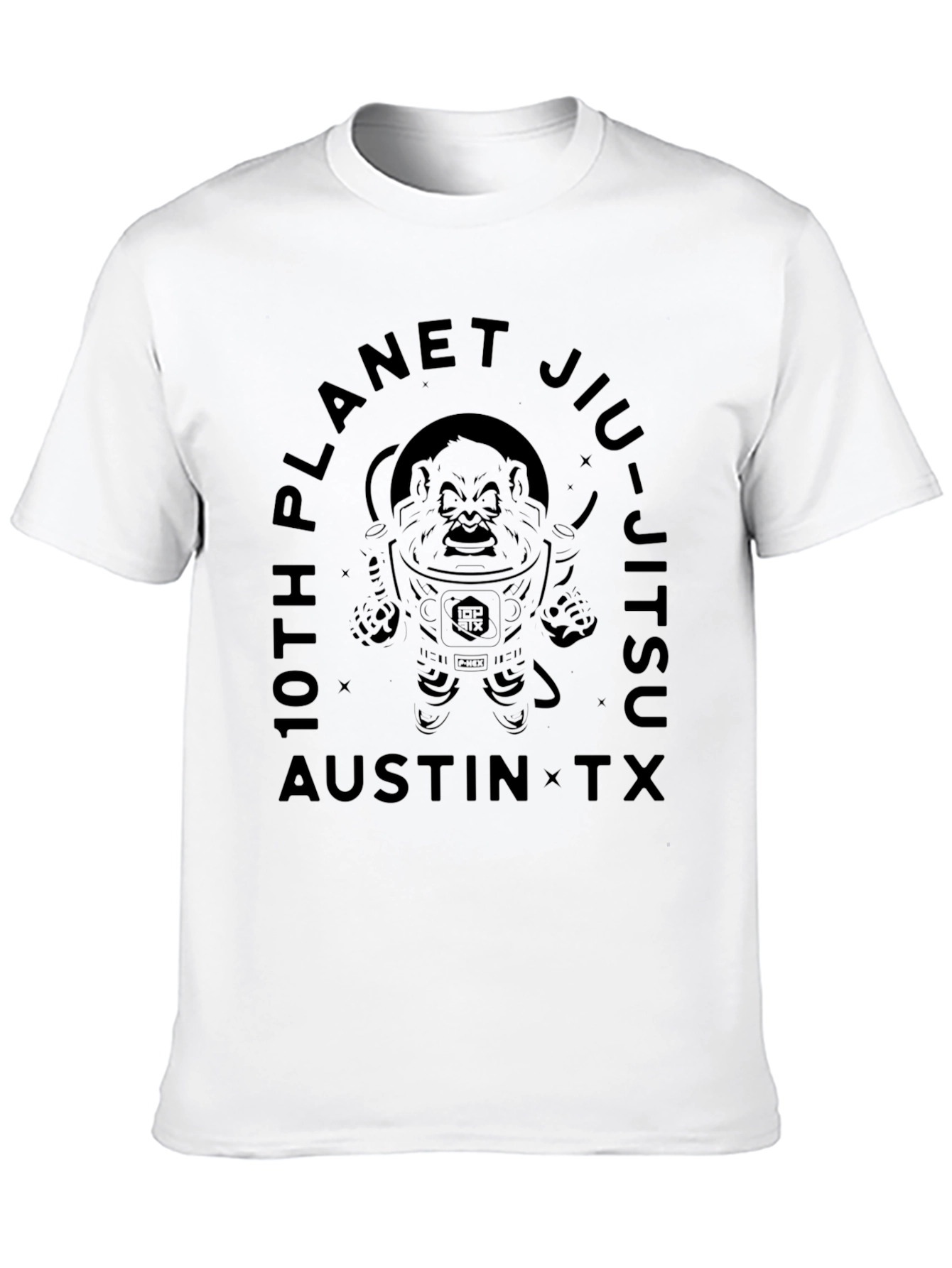 10th Planet Jiu-Jitsu Black Graphic T-Shirt