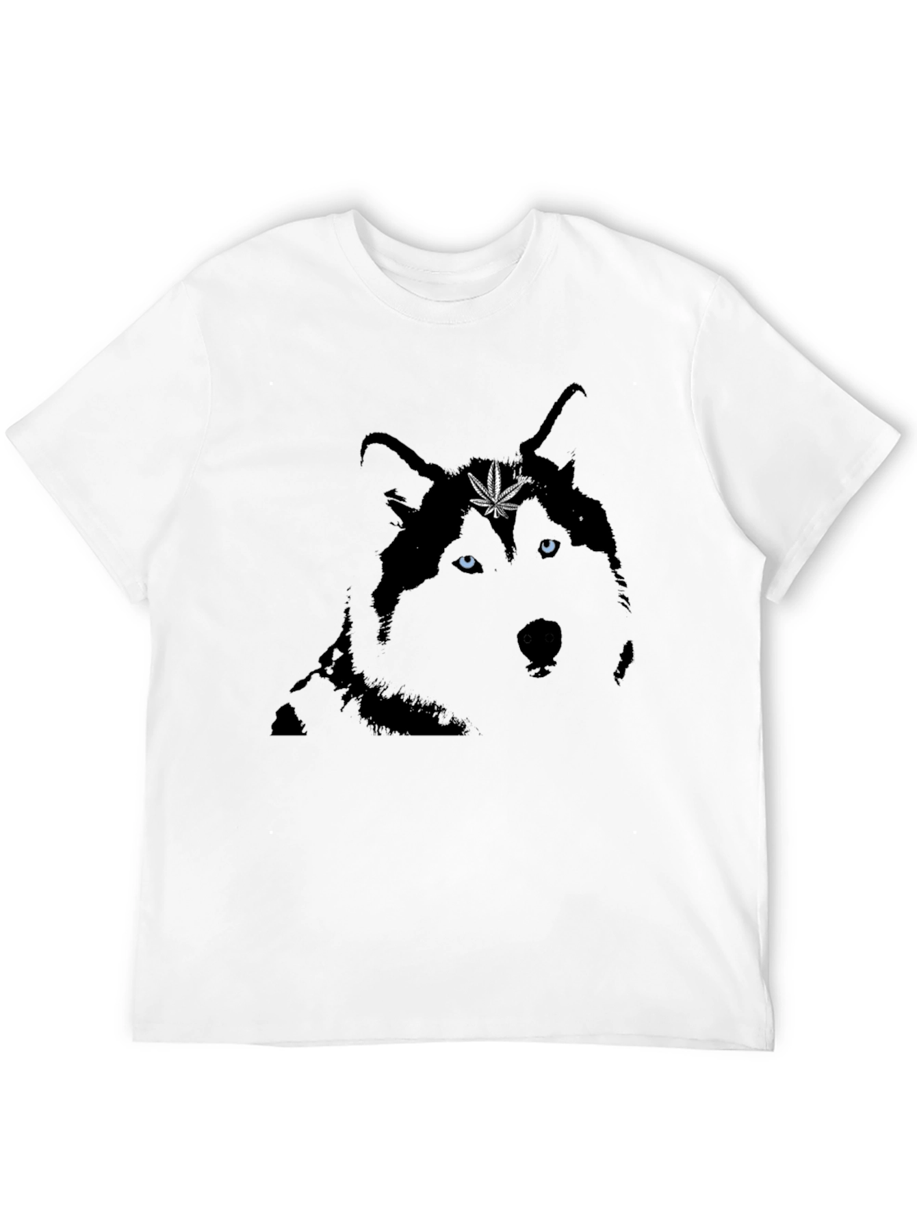 Cool Wolf Graphic Tee - Black Cotton Blend
