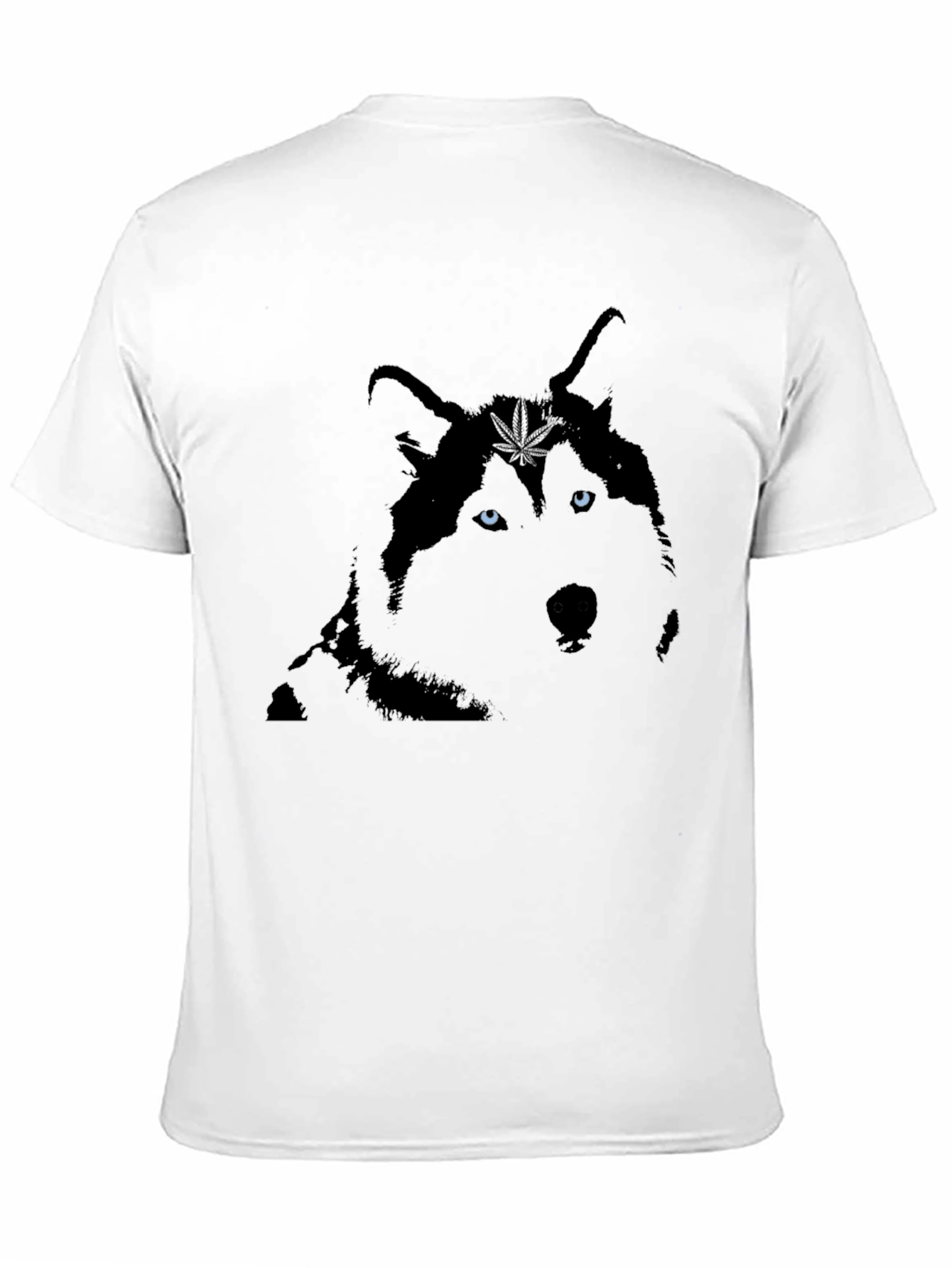 Cool Wolf Graphic Tee - Black Cotton Blend
