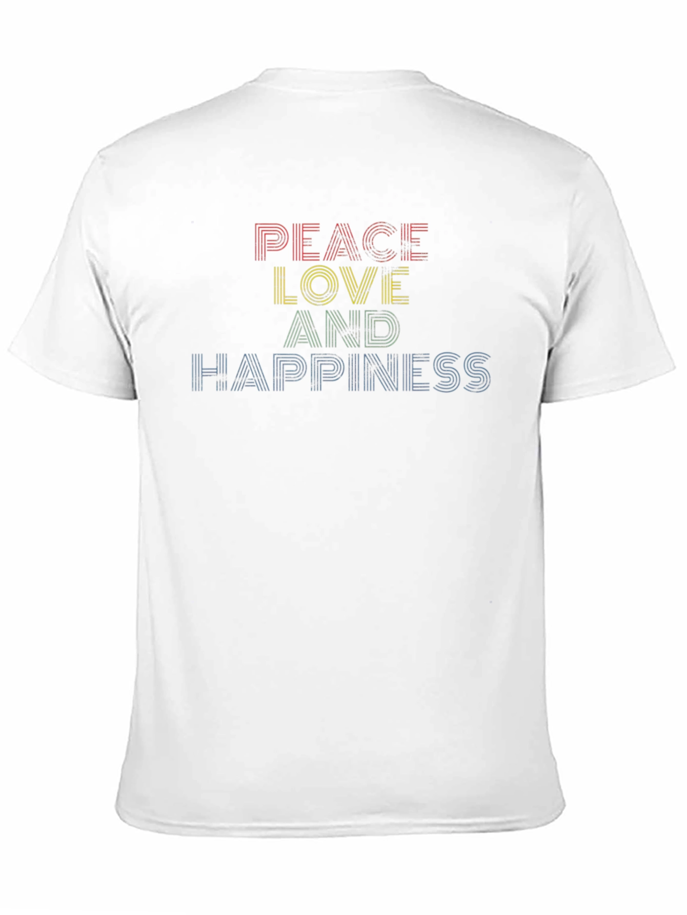 Peace Love Happiness Graphic Tee - Classic Comfort