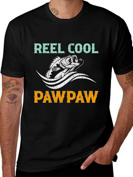 Reel Cool Pawpaw Fishing Graphic T-Shirt