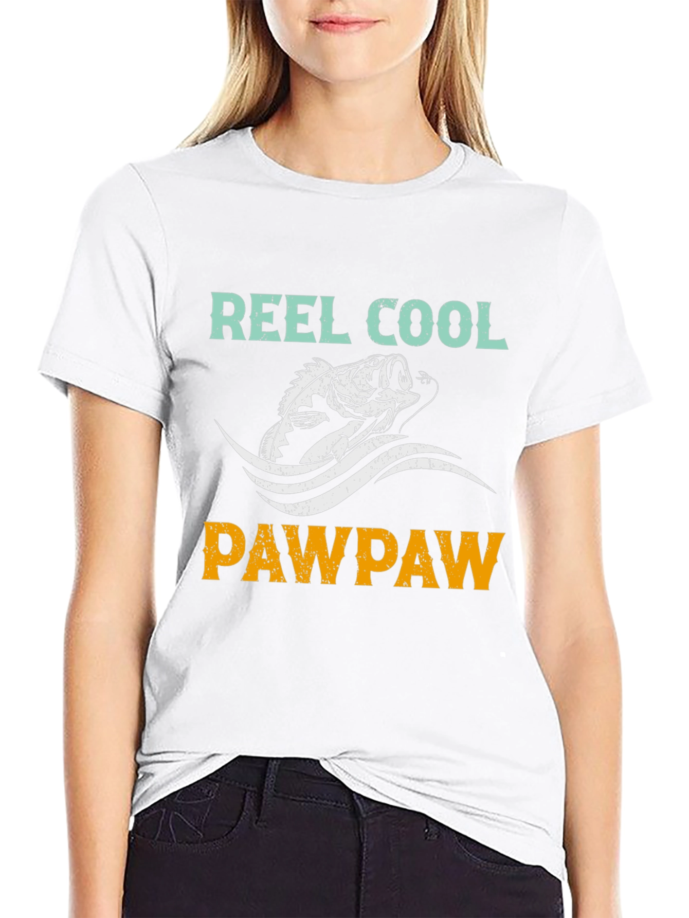 Reel Cool Pawpaw Fishing Graphic T-Shirt