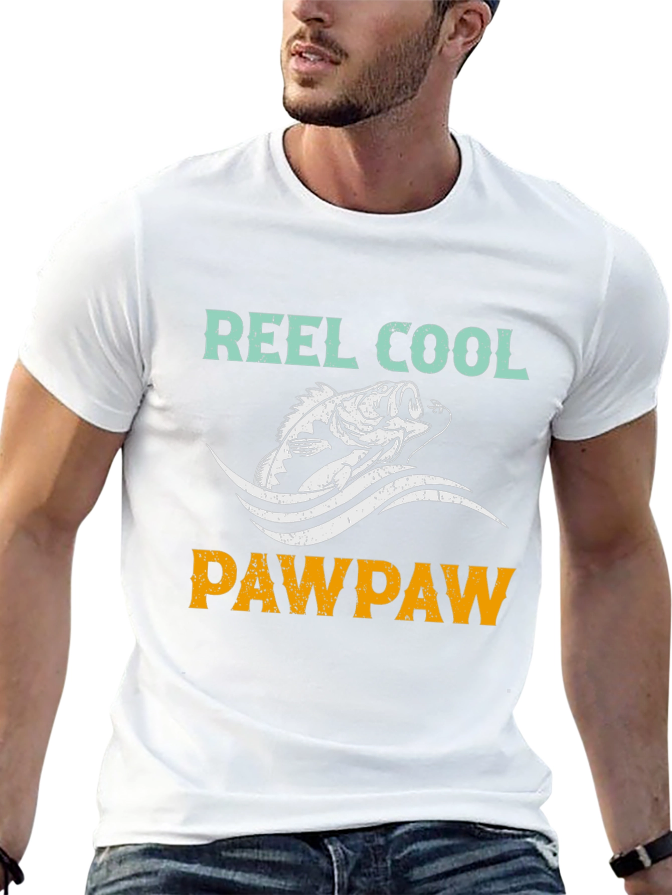Reel Cool Pawpaw Fishing Graphic T-Shirt