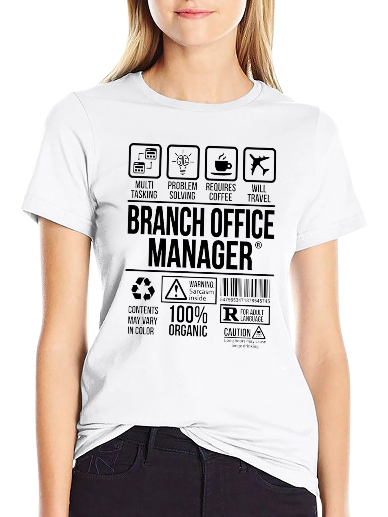 Branch Office Manager Black T-Shirt