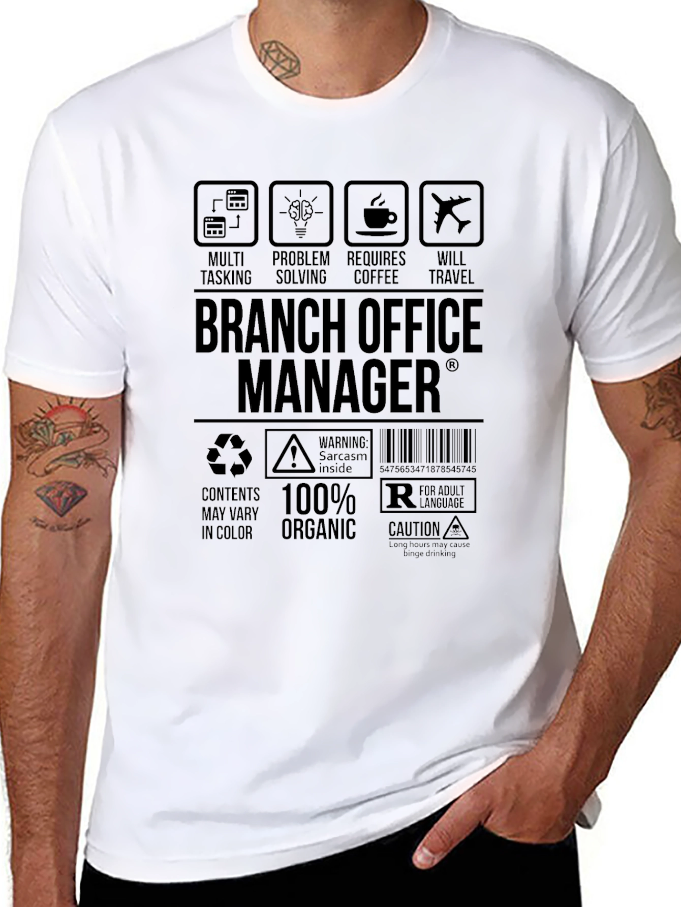 Branch Office Manager Black T-Shirt