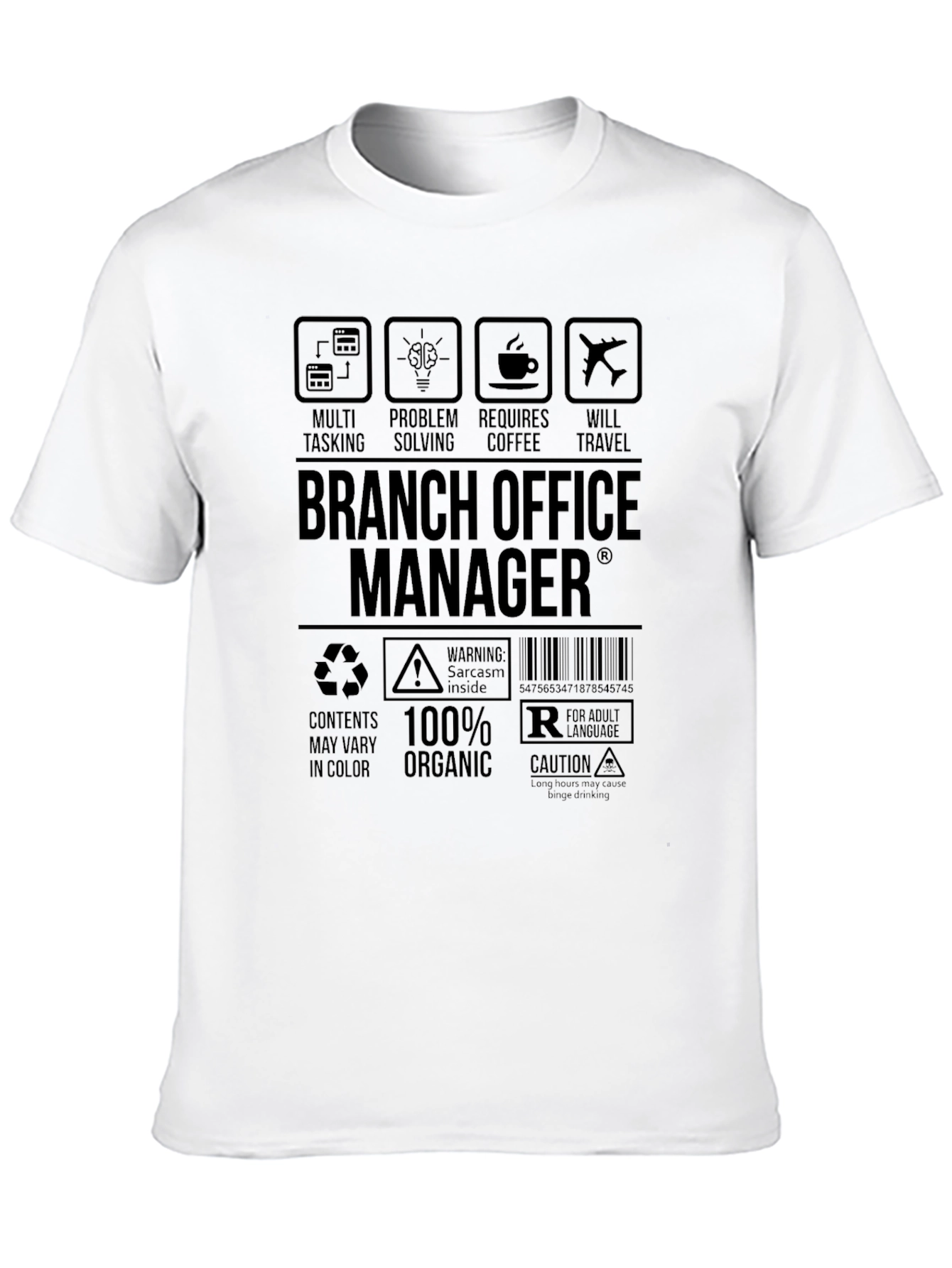 Branch Office Manager Black T-Shirt