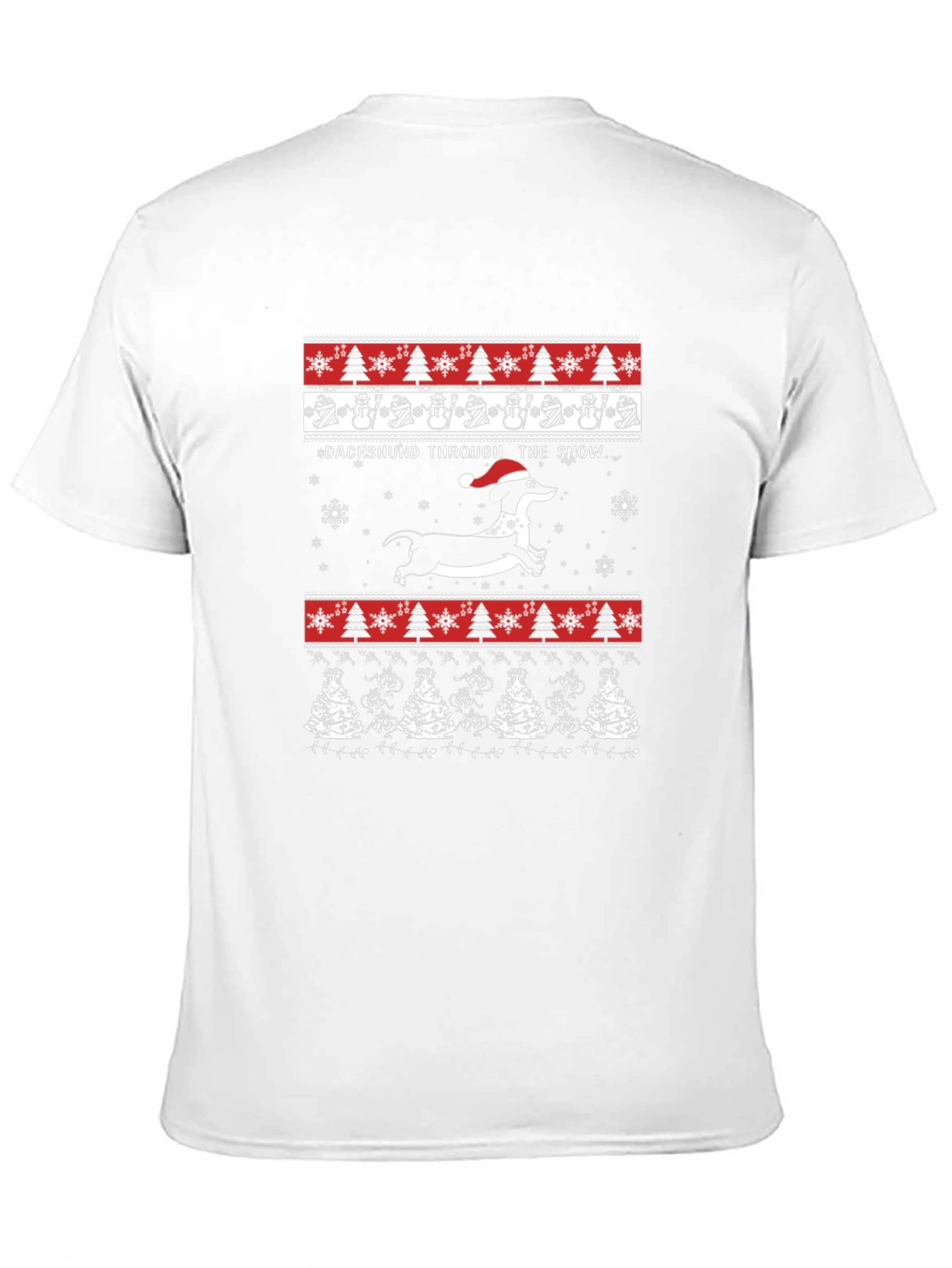 Dachshund Through The Snow Christmas T-Shirt