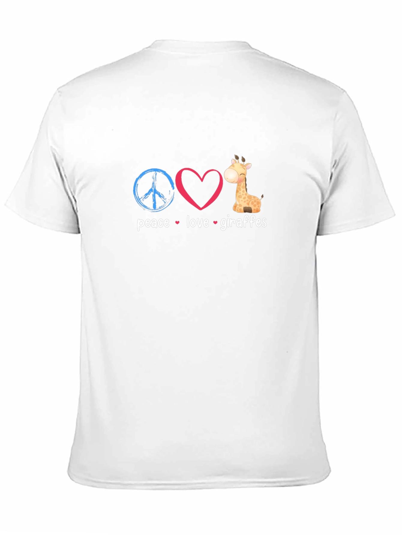 Peace Love Giraffes Graphic T-Shirt