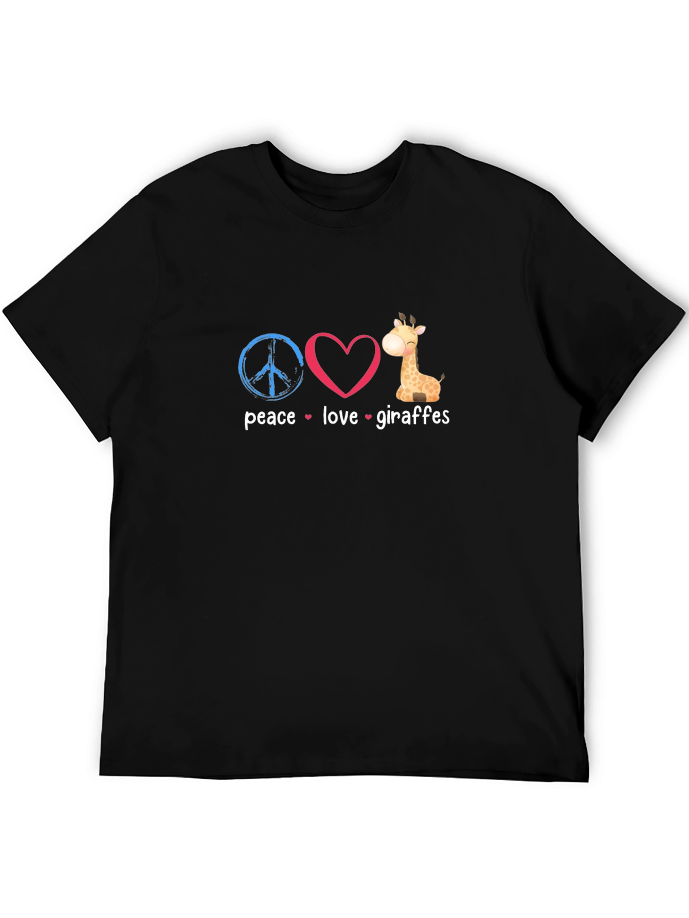 Peace Love Giraffes Graphic T-Shirt