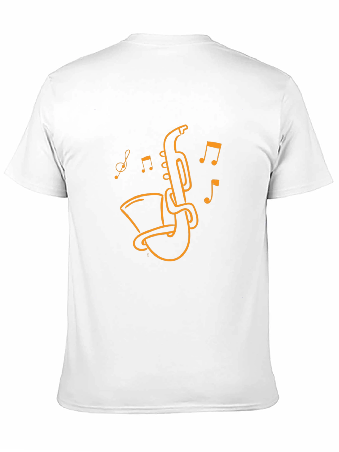 Saxophone Music Graphic T-Shirt - Black