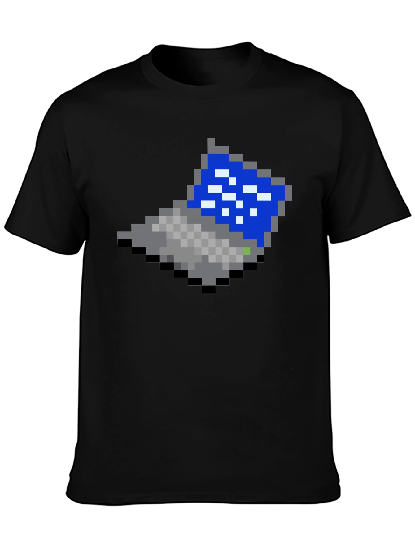 Retro 8-Bit Laptop Graphic T-Shirt