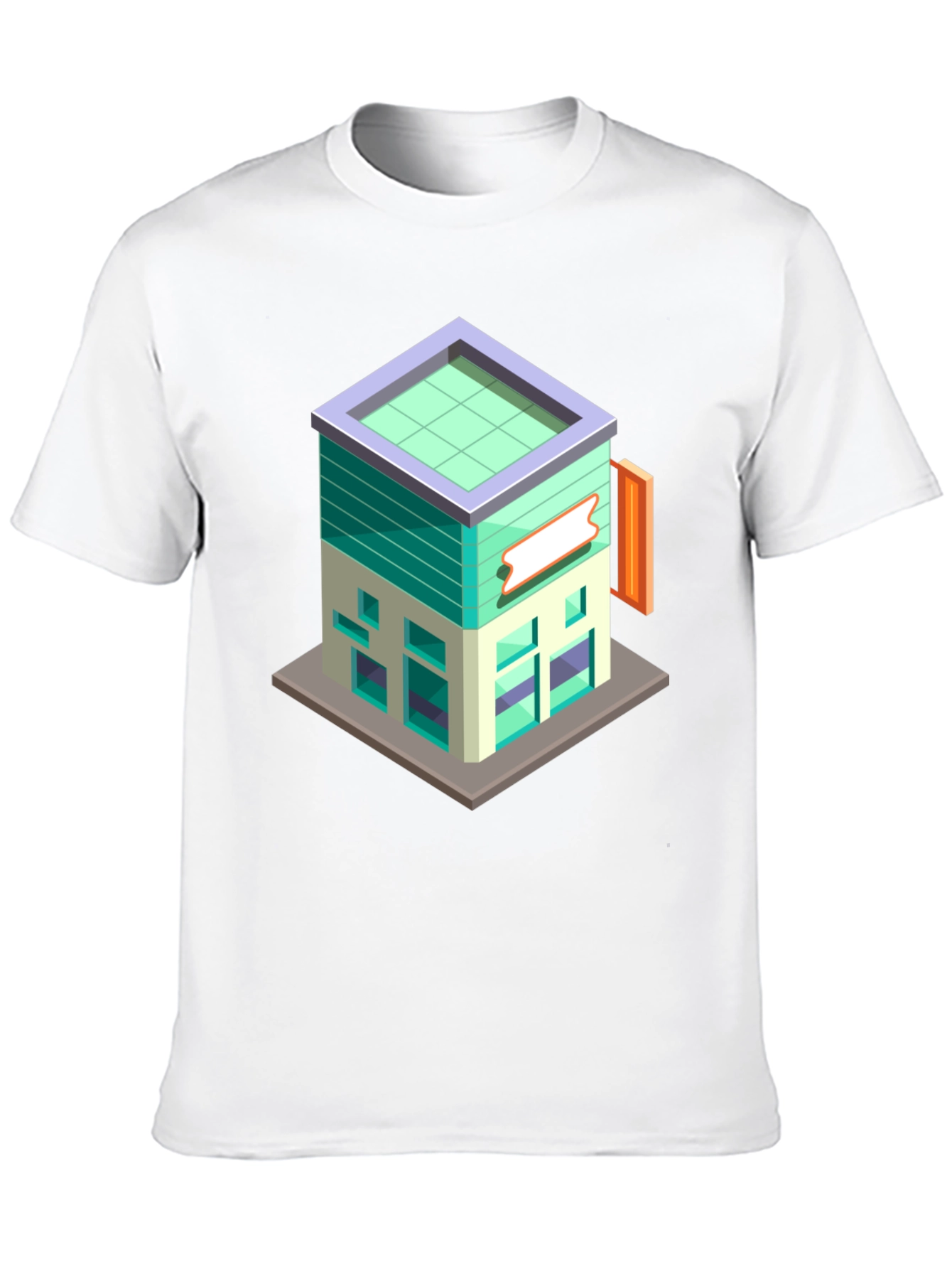 Isometric Building Graphic Tee - Cool Architect T-Shirt