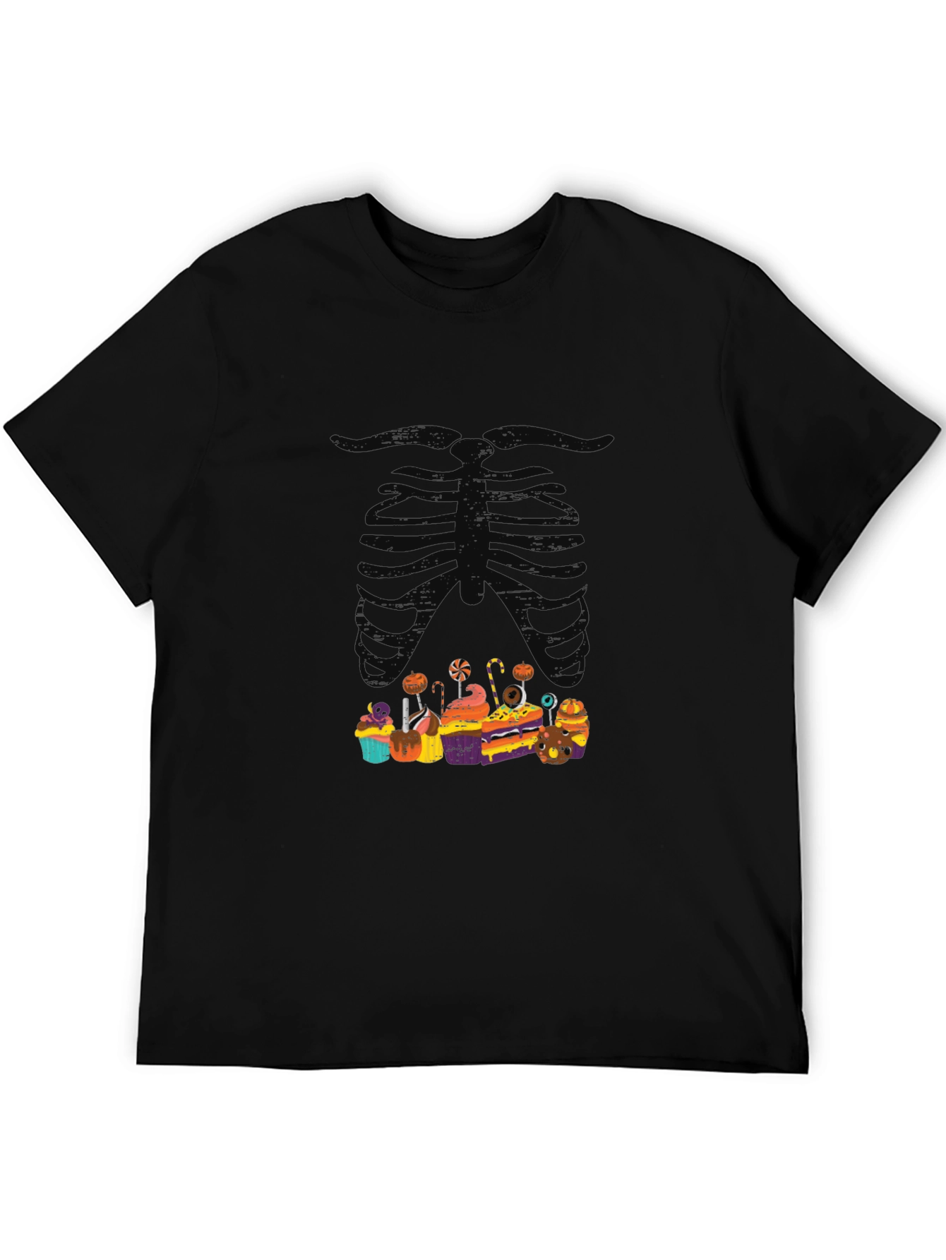 Halloween Skeleton Treats Graphic T-Shirt