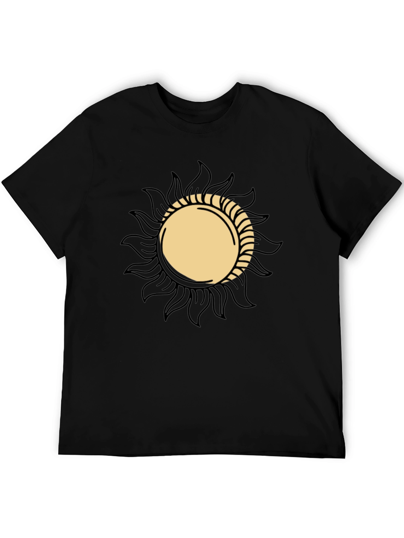 Sun Graphic Black T-Shirt