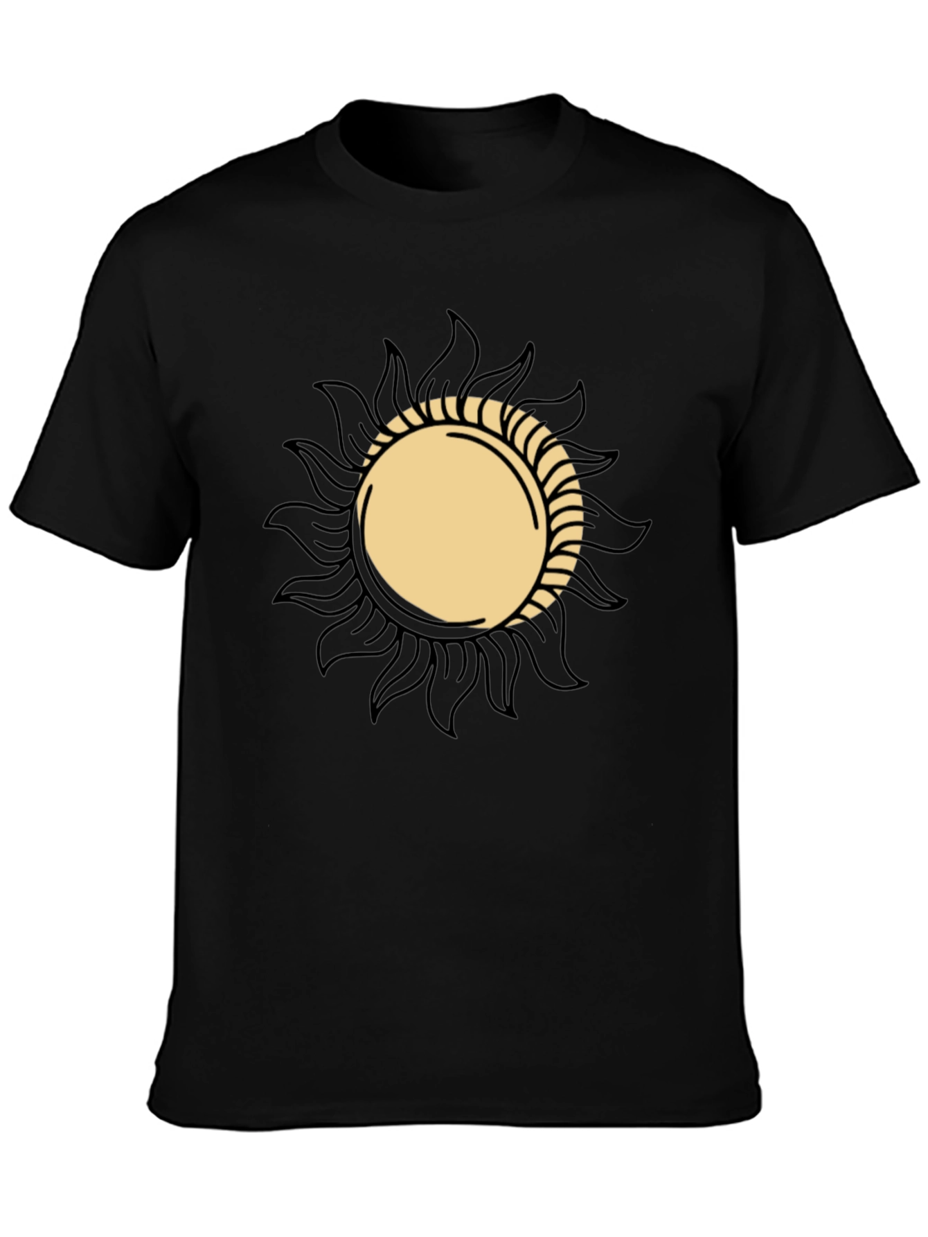 Sun Graphic Black T-Shirt