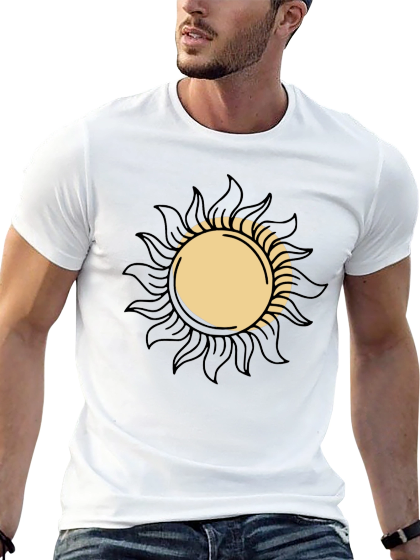 Sun Graphic Black T-Shirt