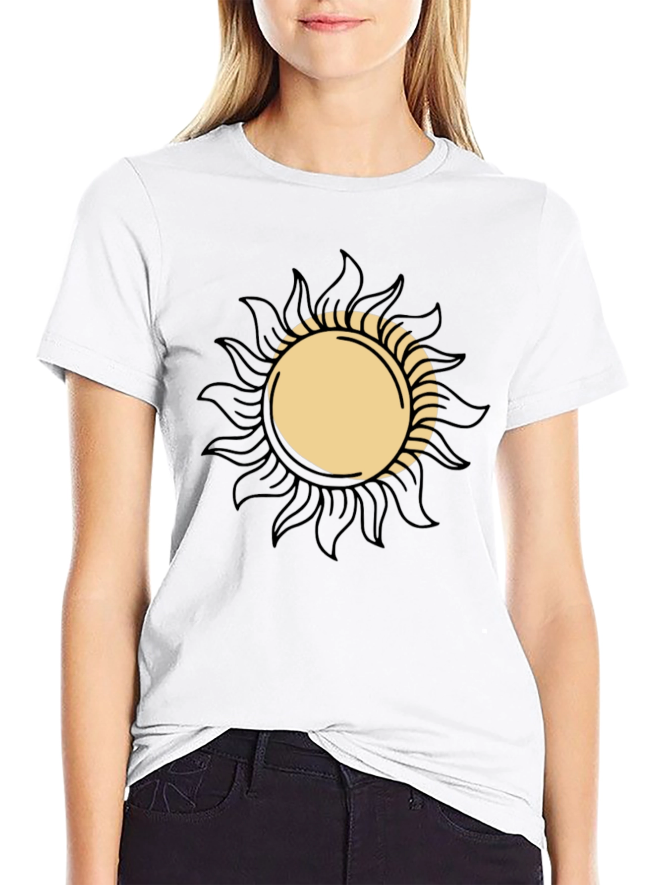 Sun Graphic Black T-Shirt