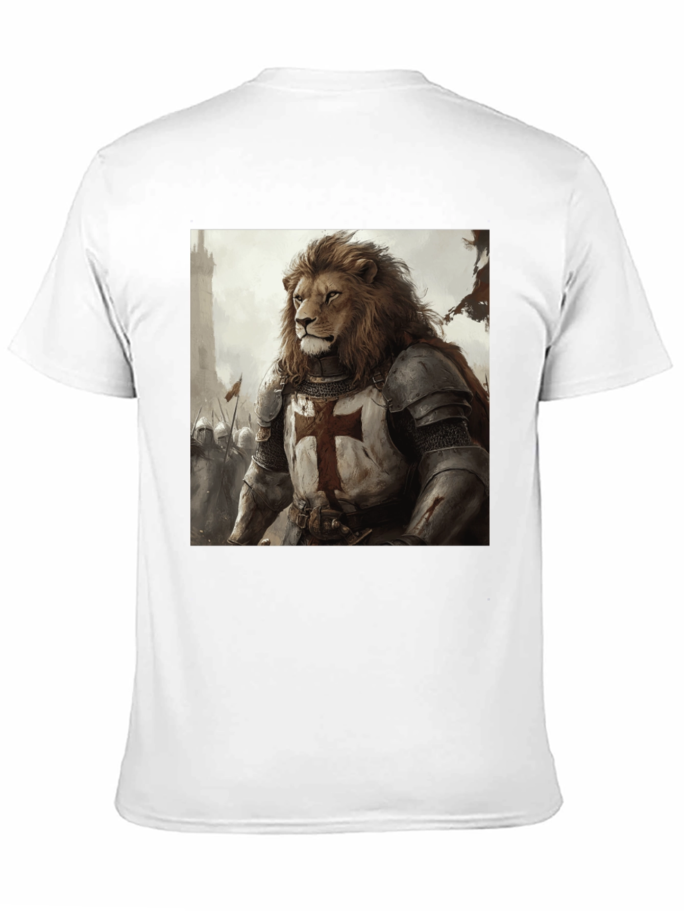 Lion Knight T-Shirt - Medieval Warrior
