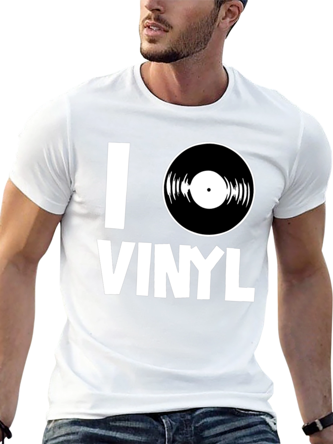 I Love Vinyl T-Shirt - Music Lover Tee