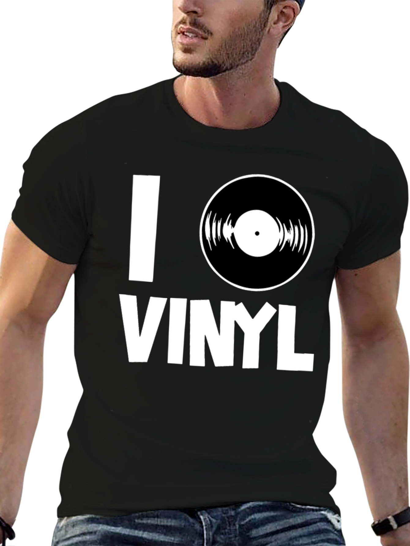 I Love Vinyl T-Shirt - Music Lover Tee