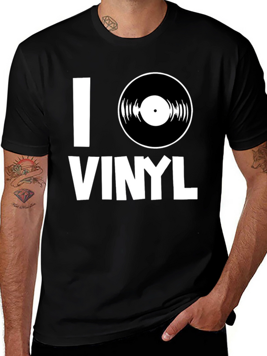 I Love Vinyl T-Shirt - Music Lover Tee