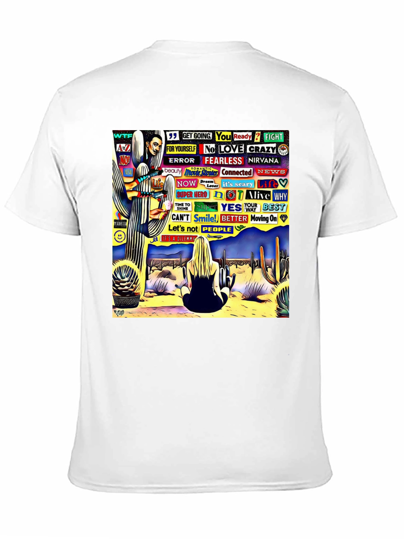 Abstract Desert Scene Graphic Tee