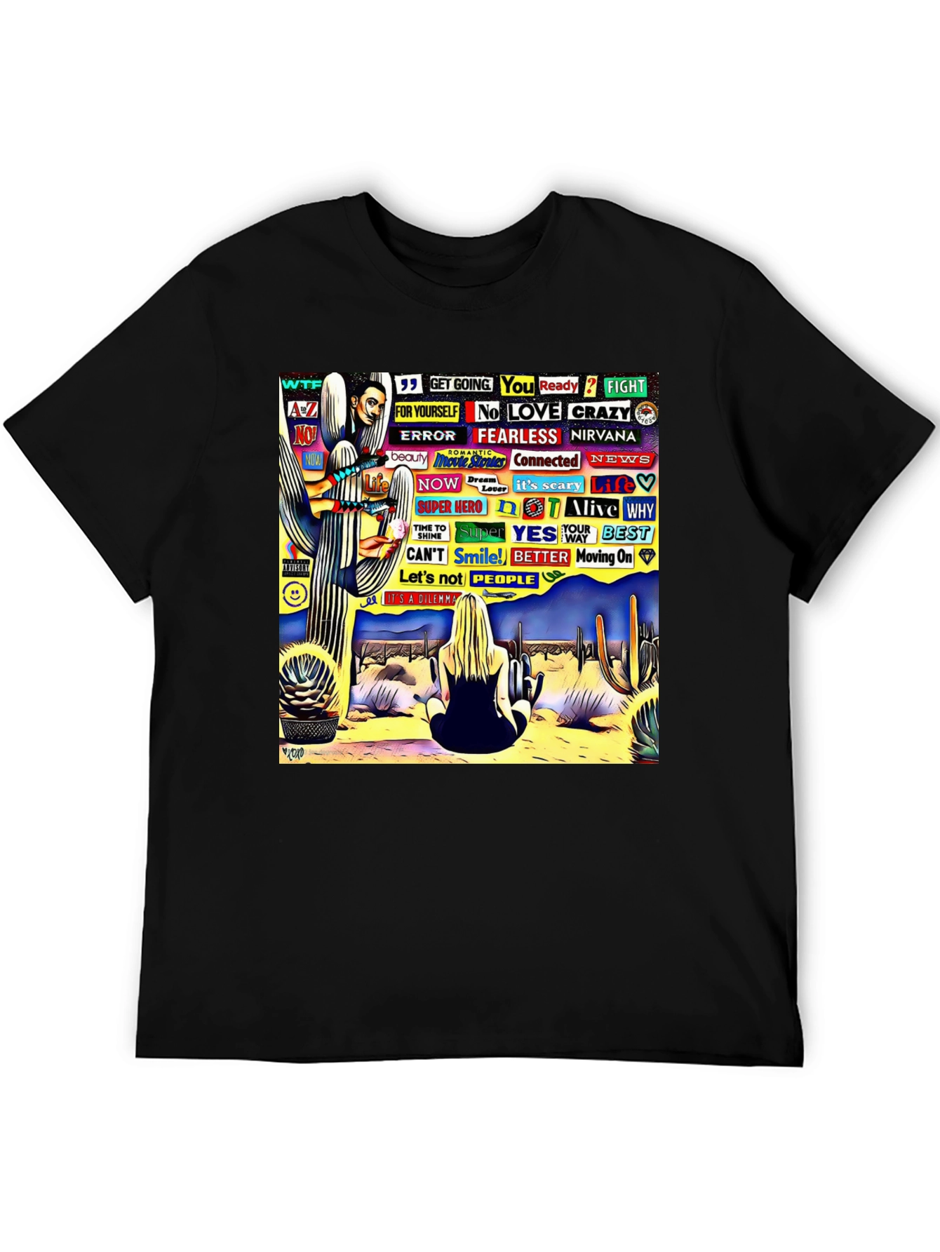 Abstract Desert Scene Graphic Tee