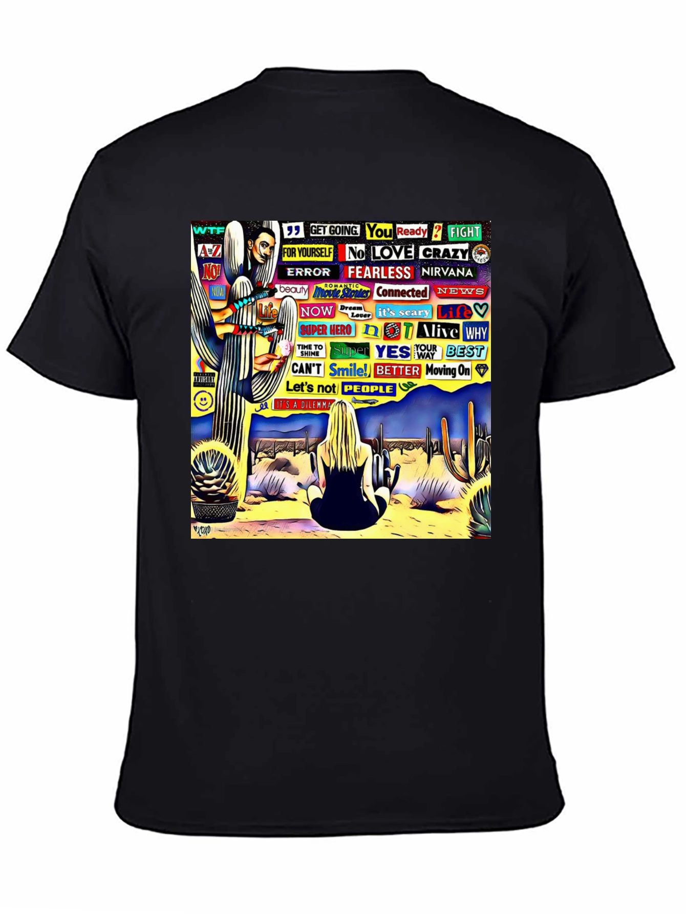 Abstract Desert Scene Graphic Tee