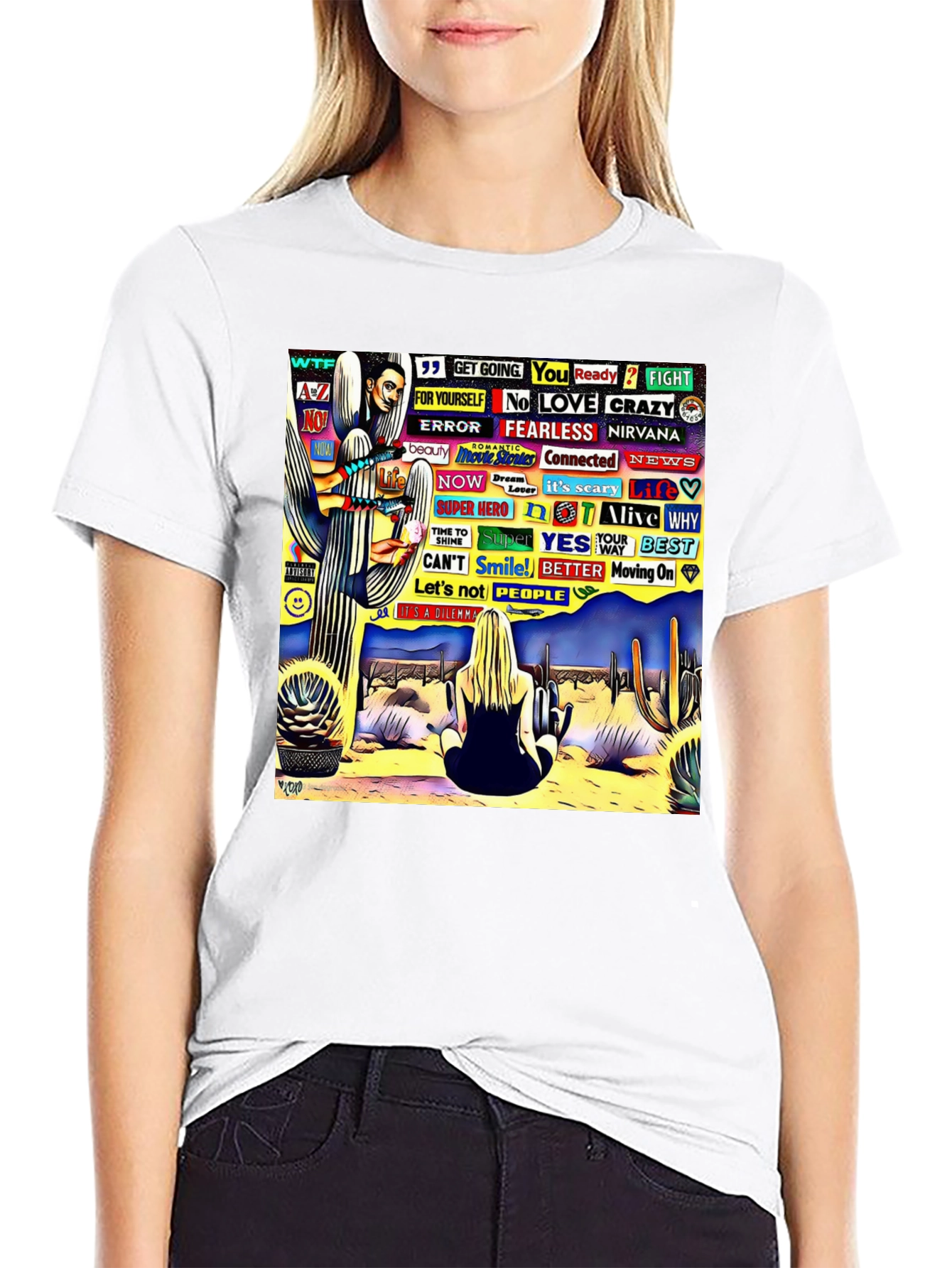 Abstract Desert Scene Graphic Tee