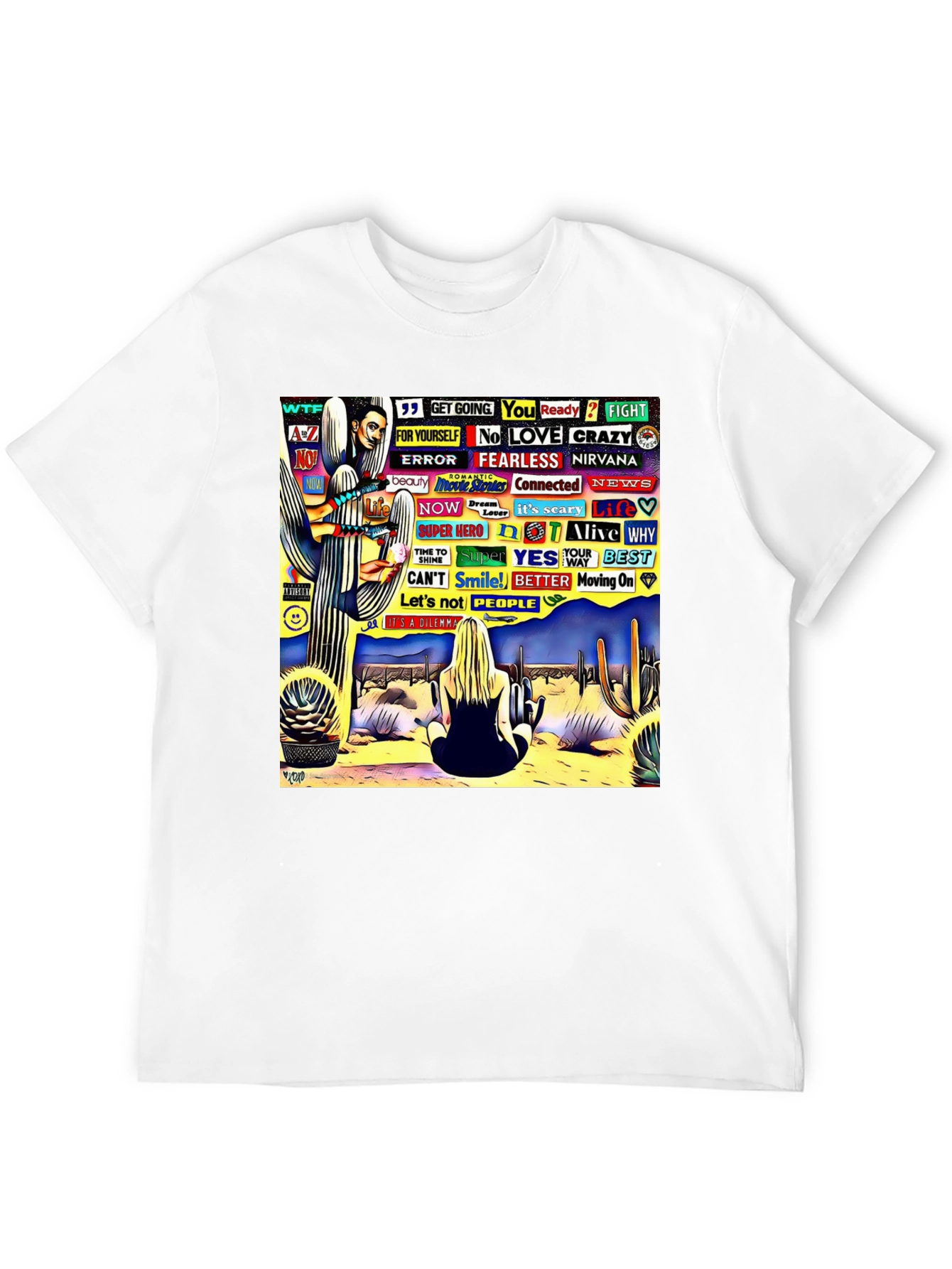Abstract Desert Scene Graphic Tee