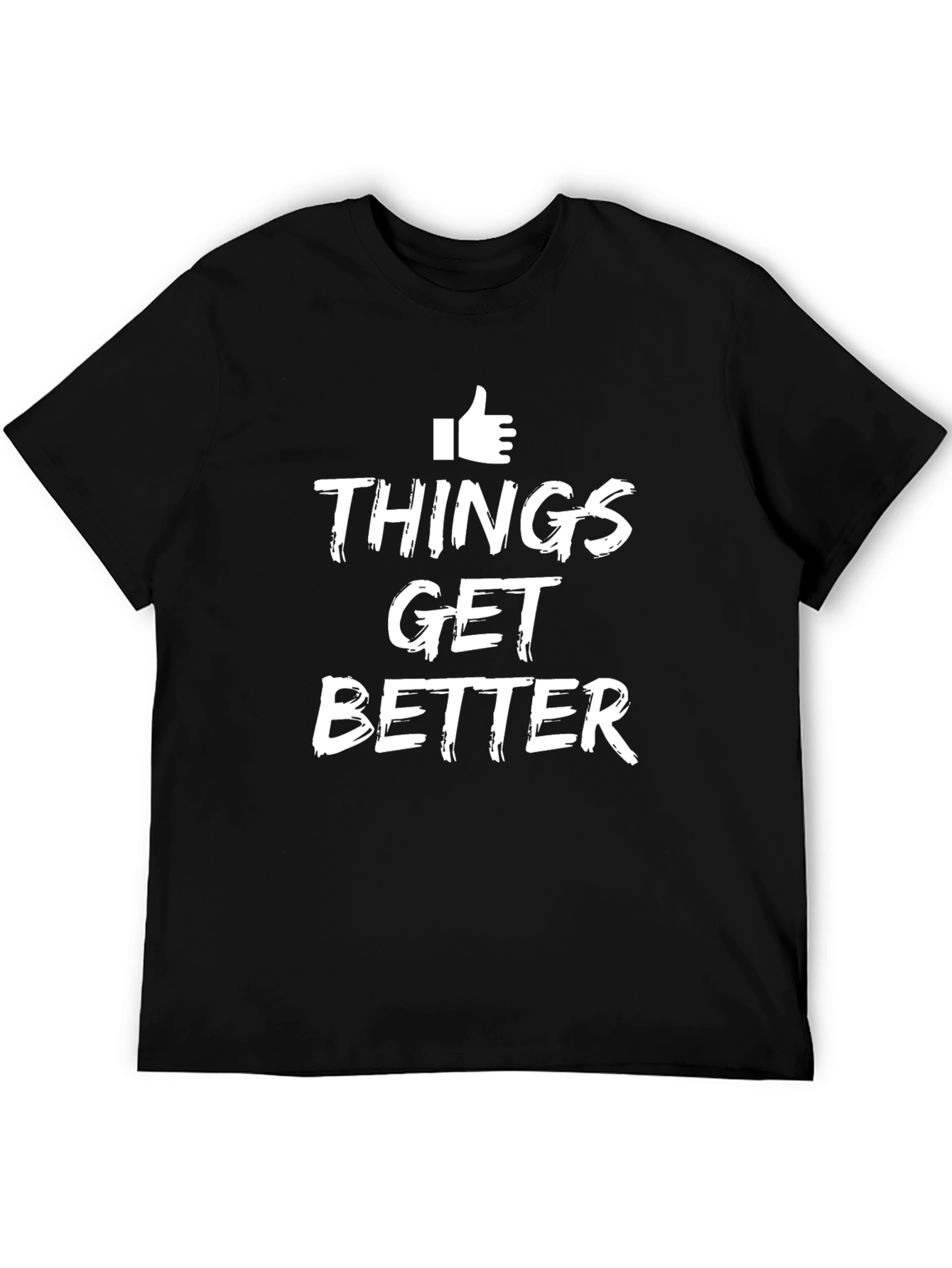 Things Get Better Black Graphic Tee