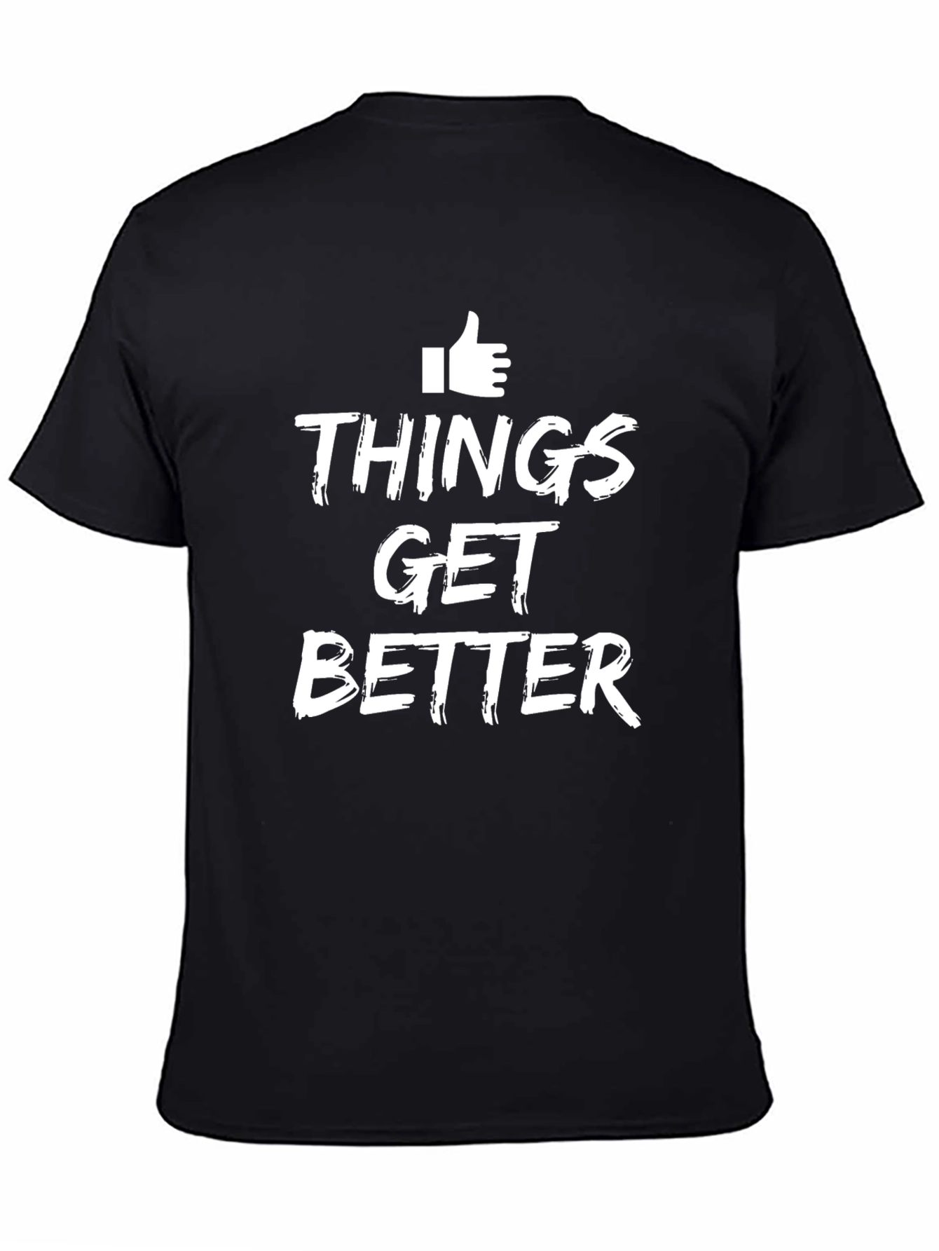 Things Get Better Black Graphic Tee