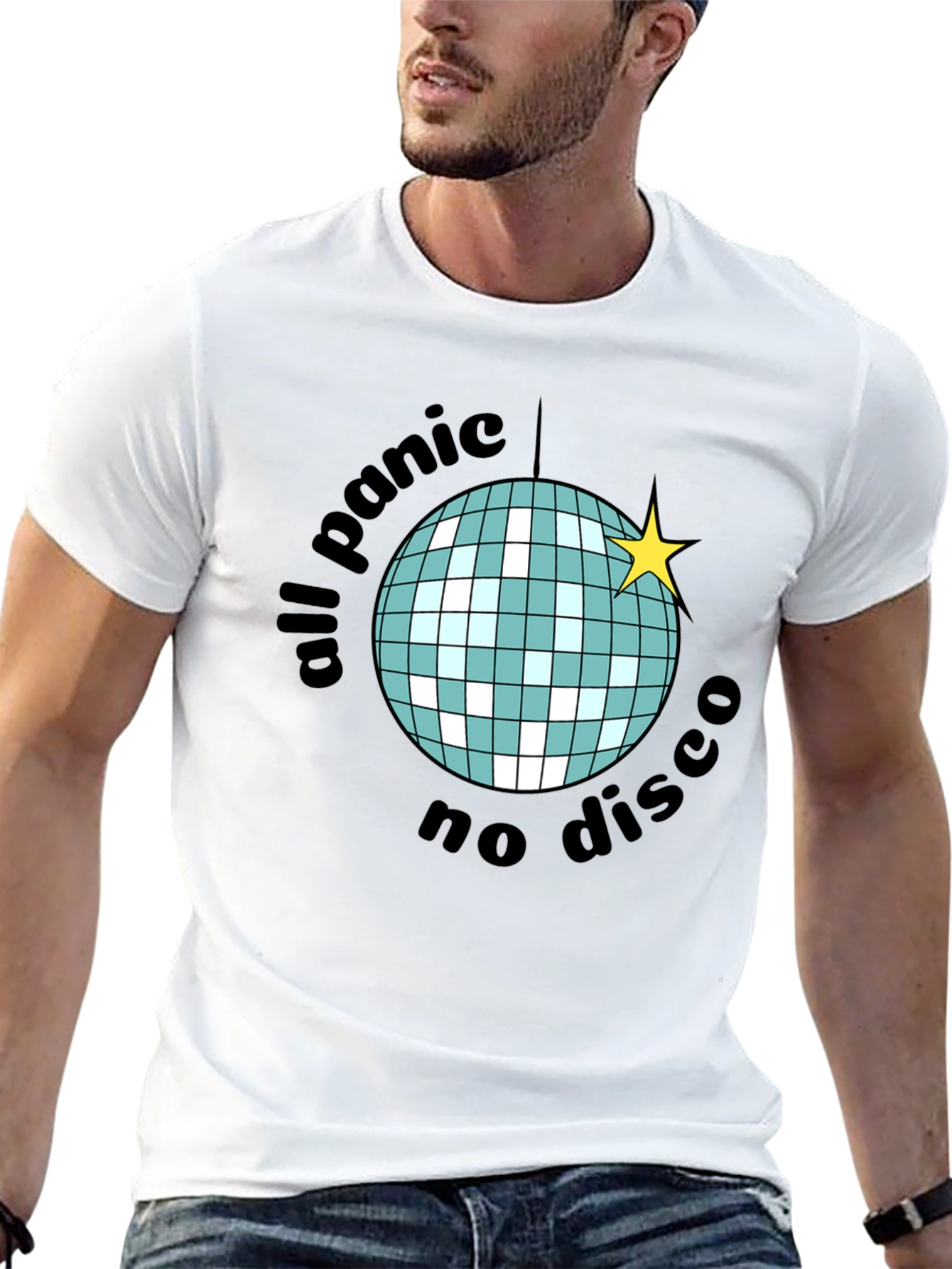 All Panic No Disco T-Shirt - Retro Party Tee