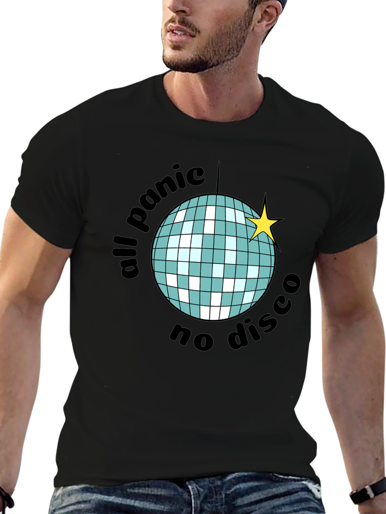 All Panic No Disco T-Shirt - Retro Party Tee