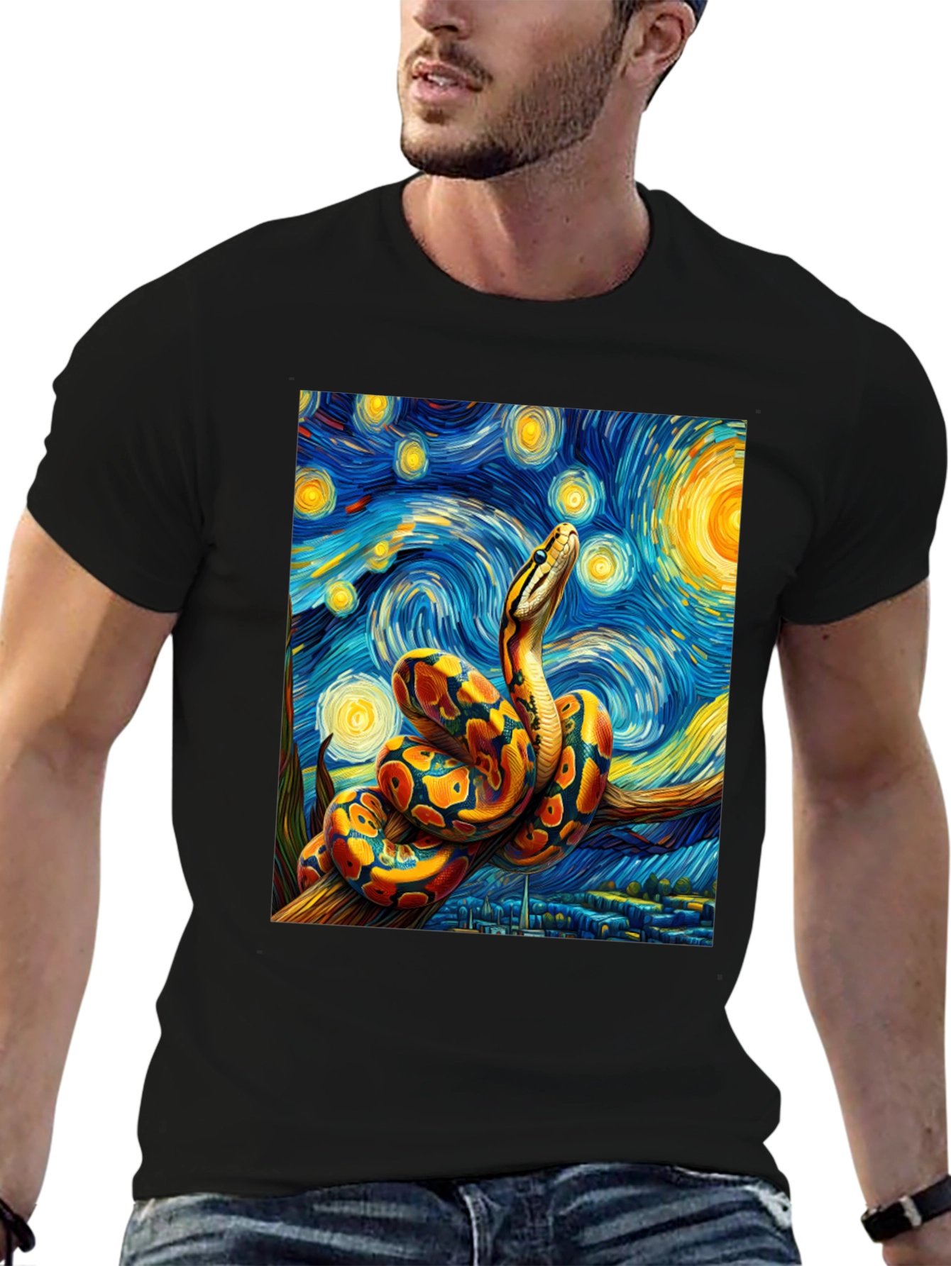 Starry Night Snake T-Shirt
