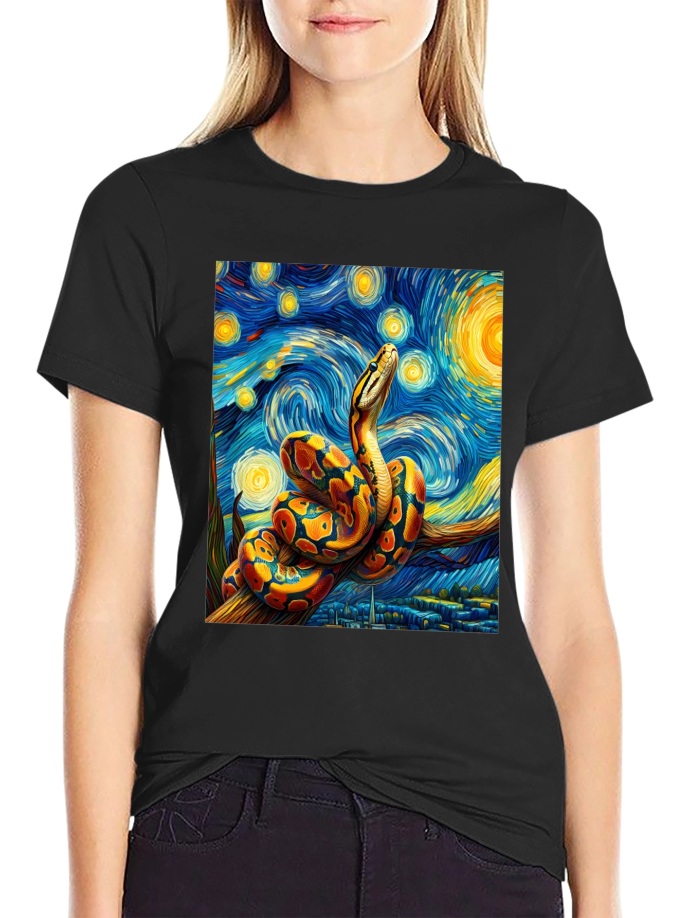 Starry Night Snake T-Shirt