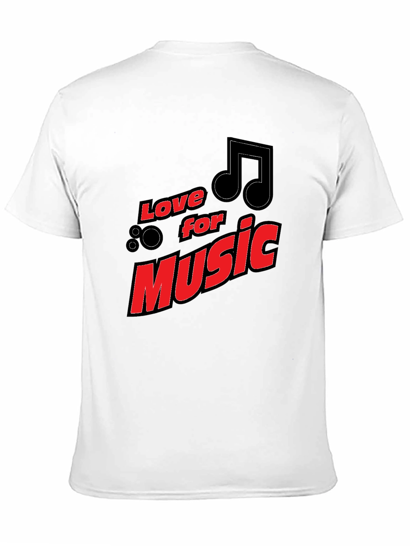 Love for Music Black Graphic Tee