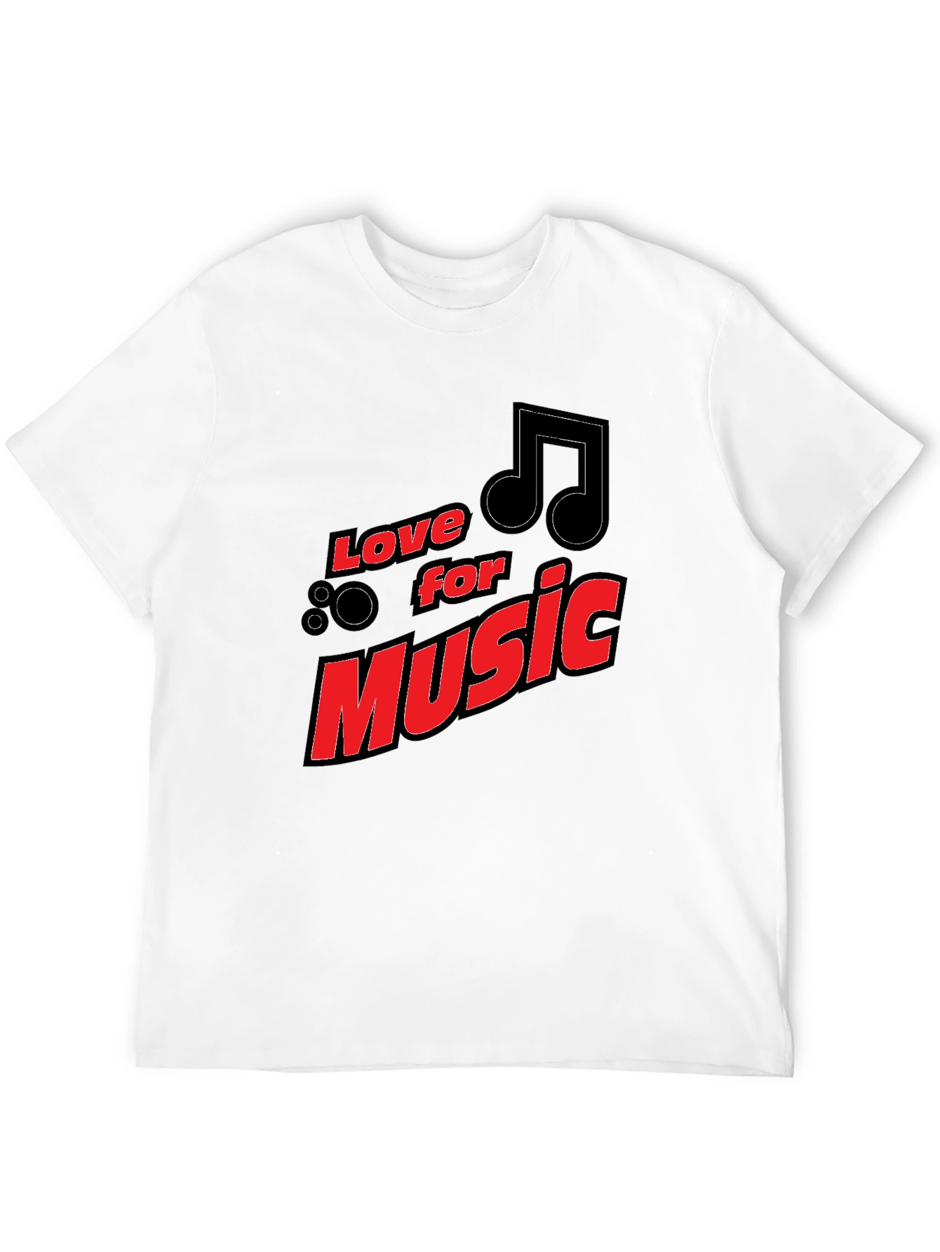 Love for Music Black Graphic Tee