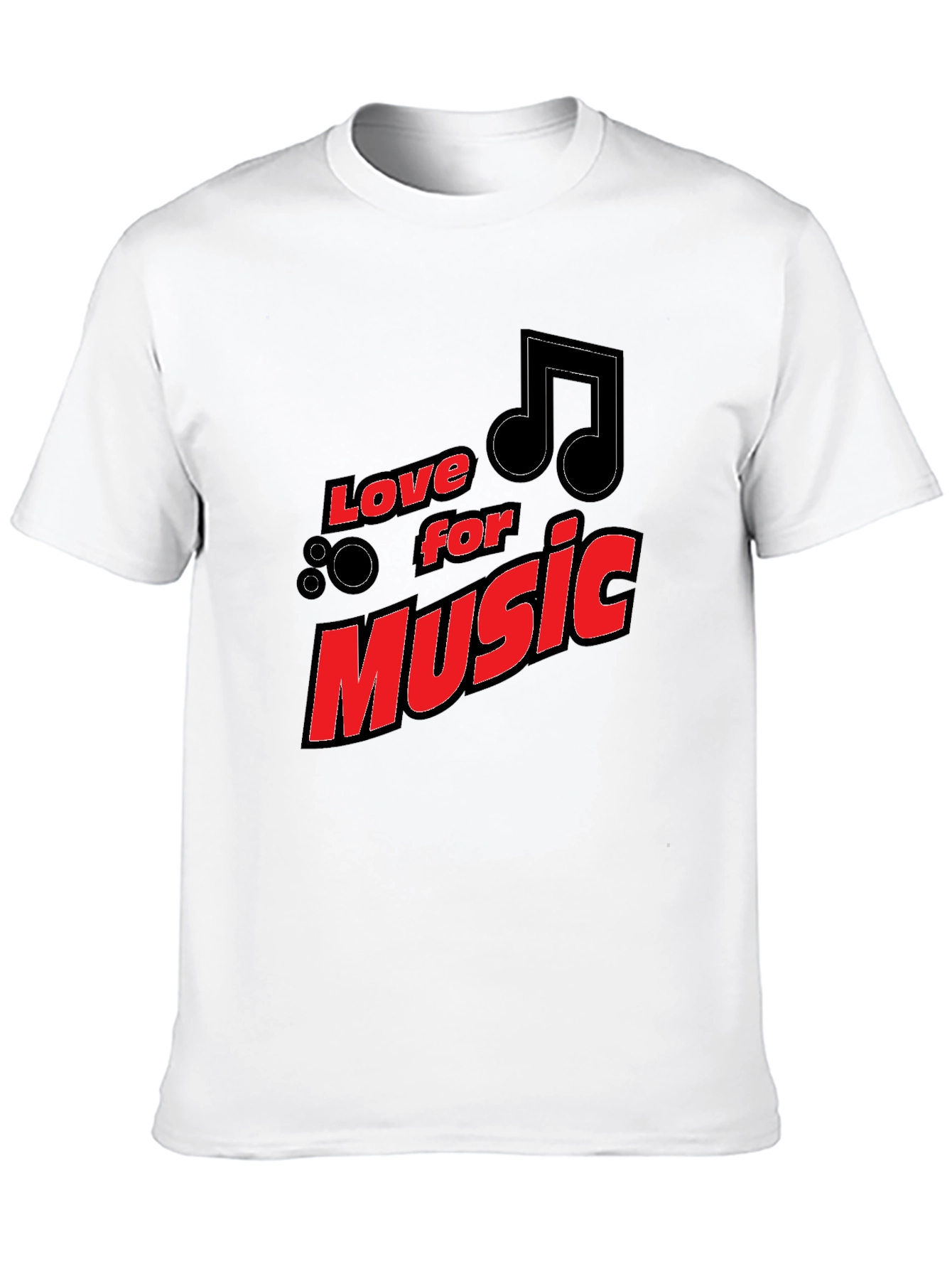 Love for Music Black Graphic Tee