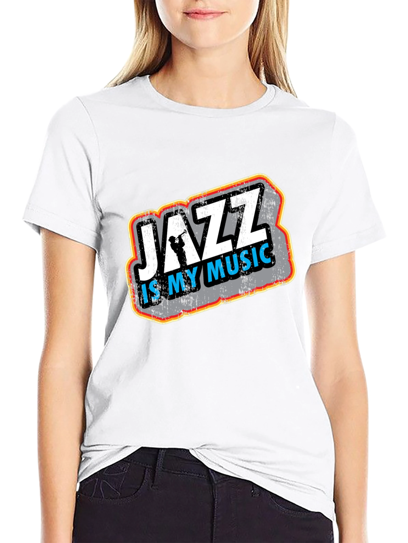 Jazz Is My Music Black T-Shirt
