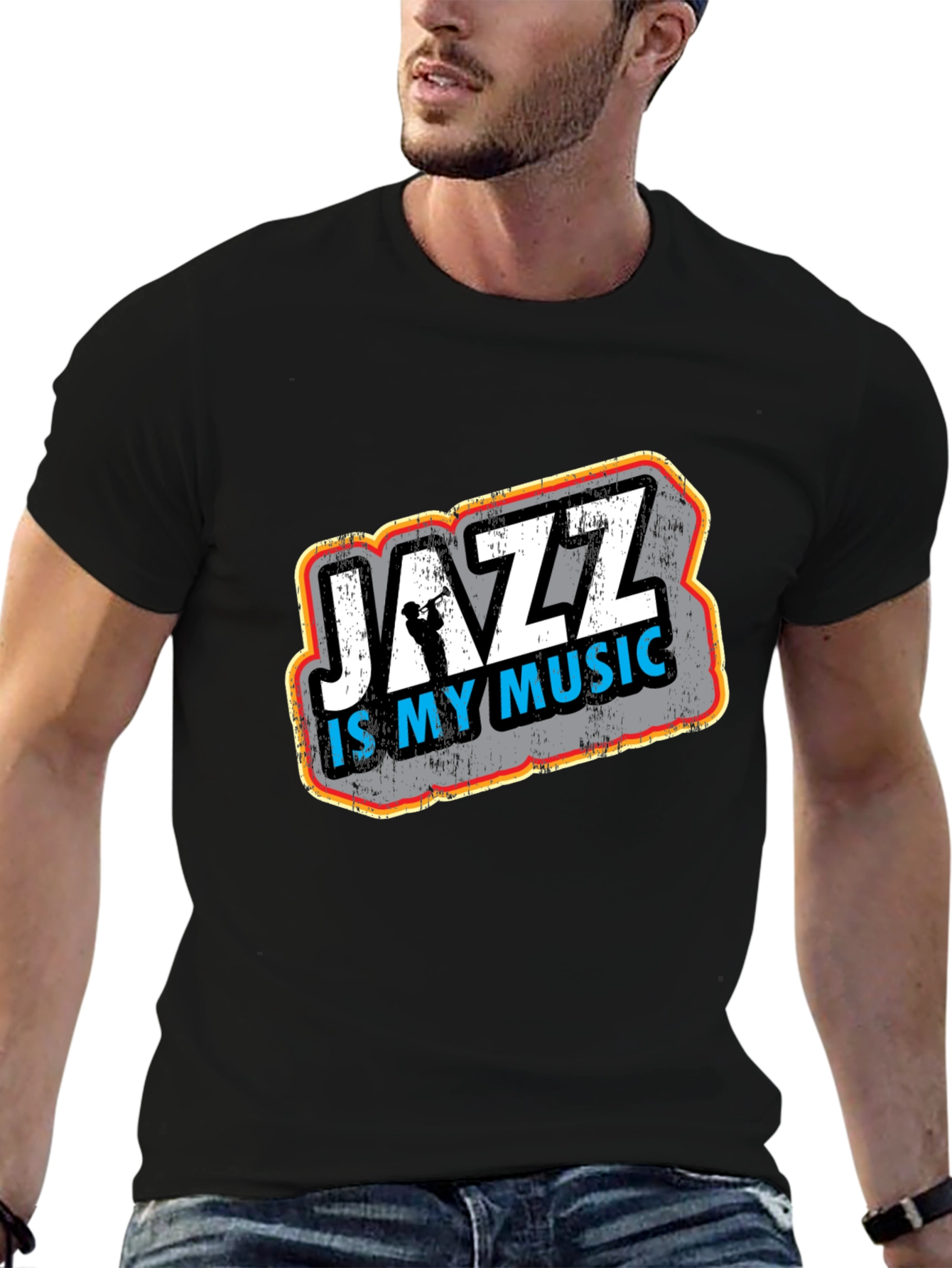 Jazz Is My Music Black T-Shirt