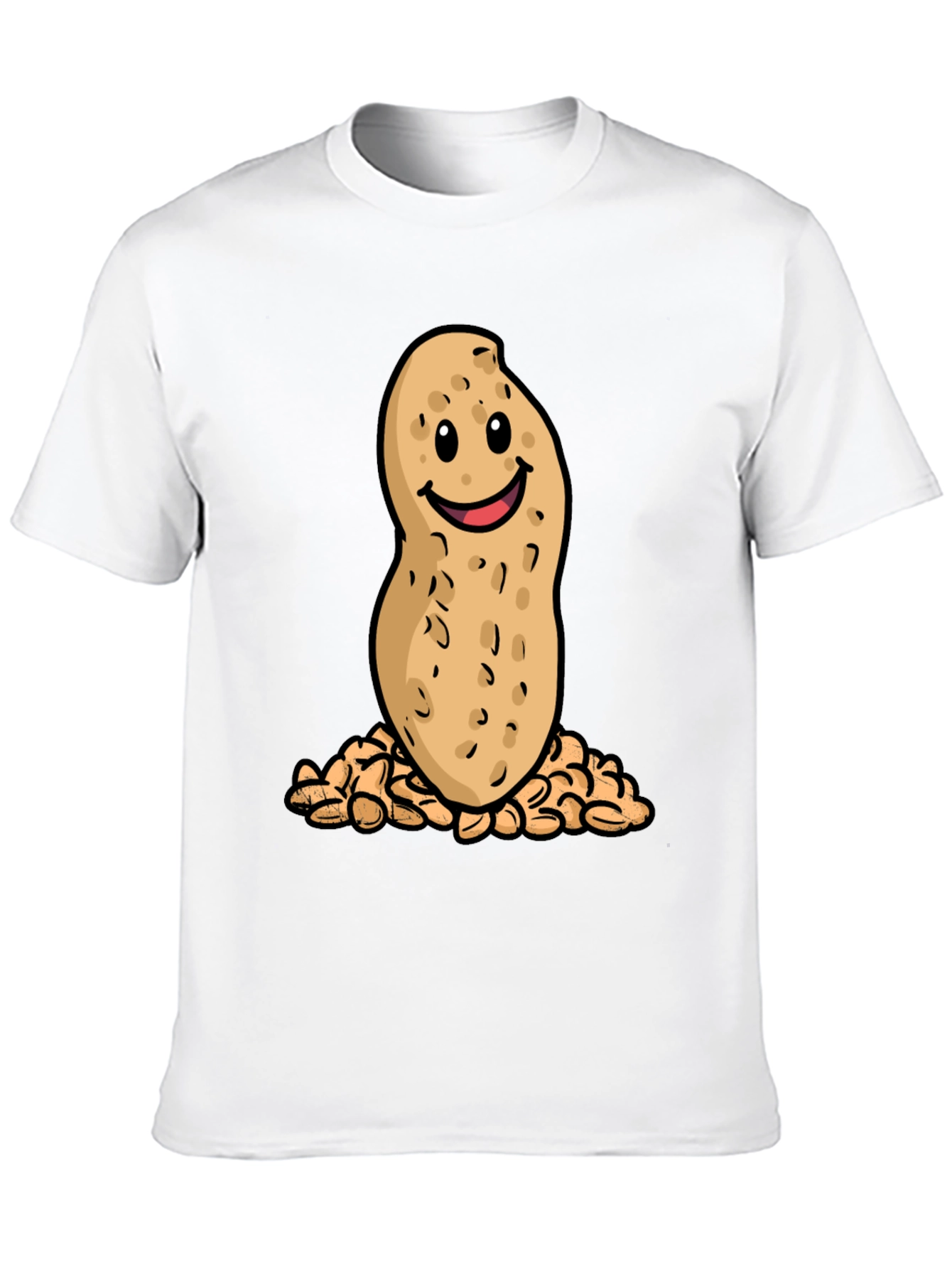 Funny Peanut Cartoon Graphic T-Shirt