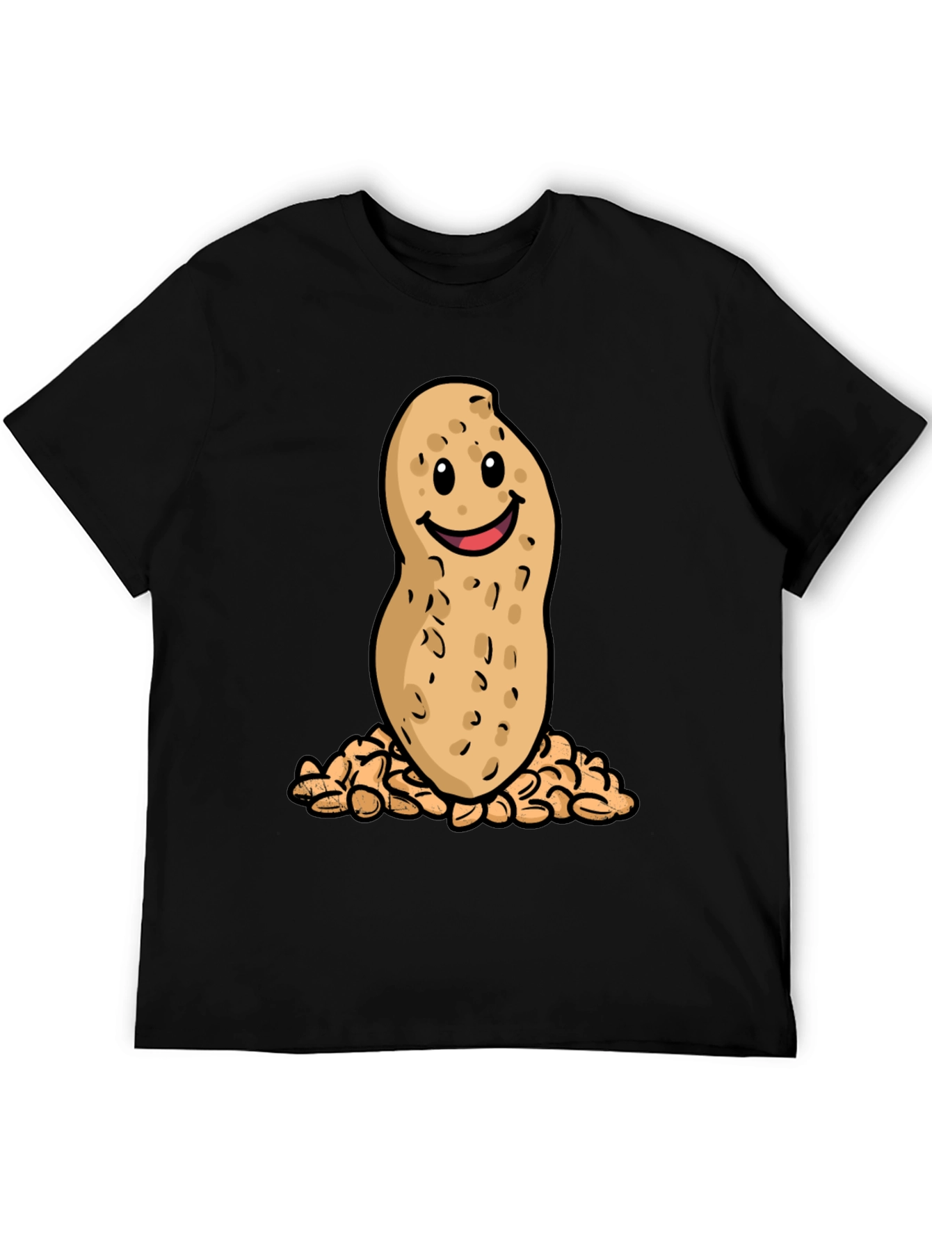 Funny Peanut Cartoon Graphic T-Shirt