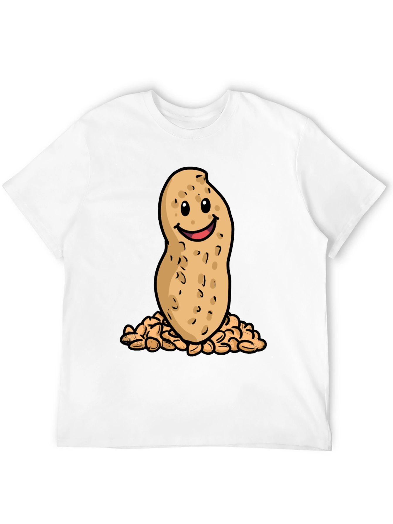 Funny Peanut Cartoon Graphic T-Shirt