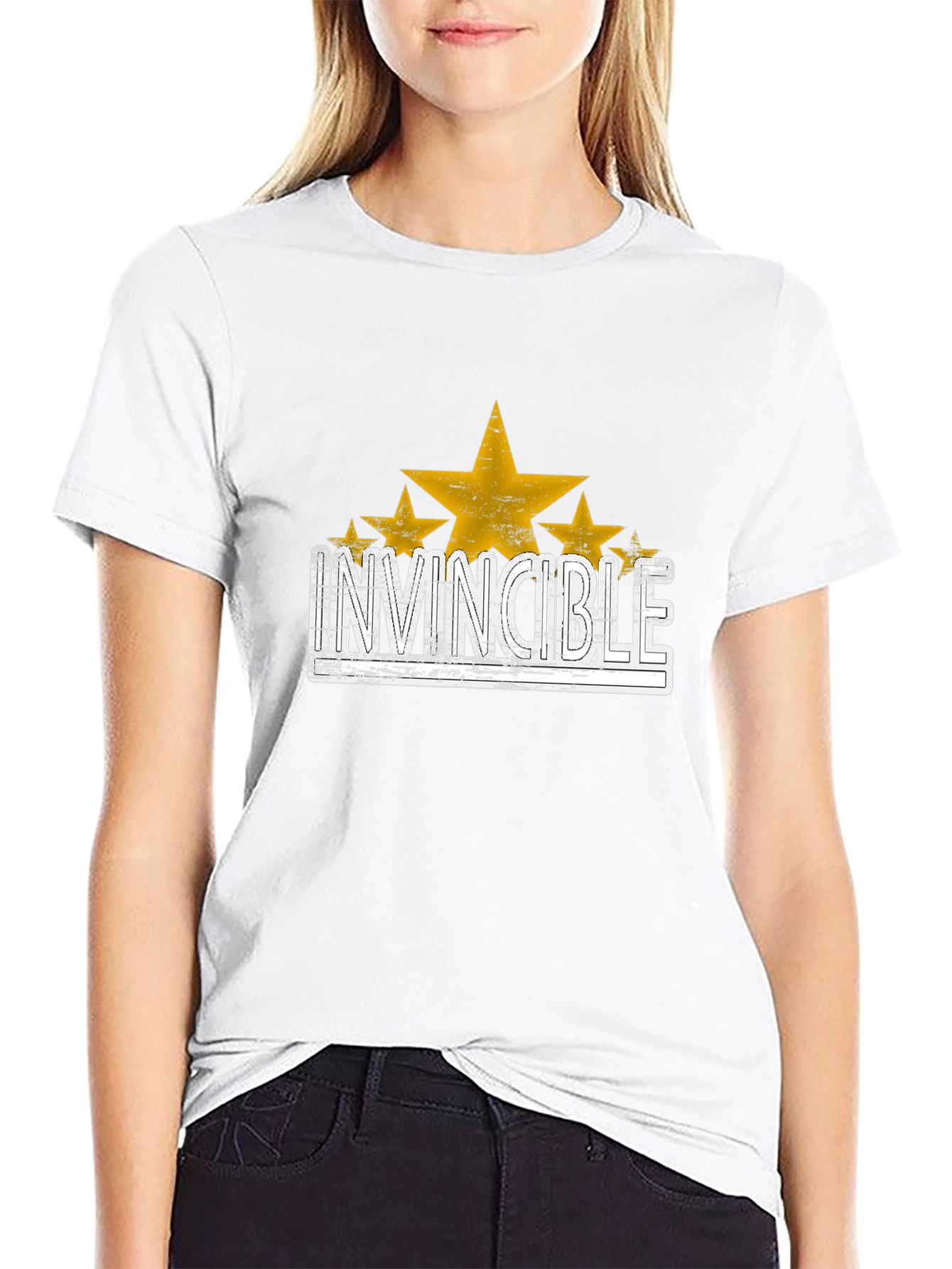 Invincible Star Graphic T-Shirt - Trendy Design