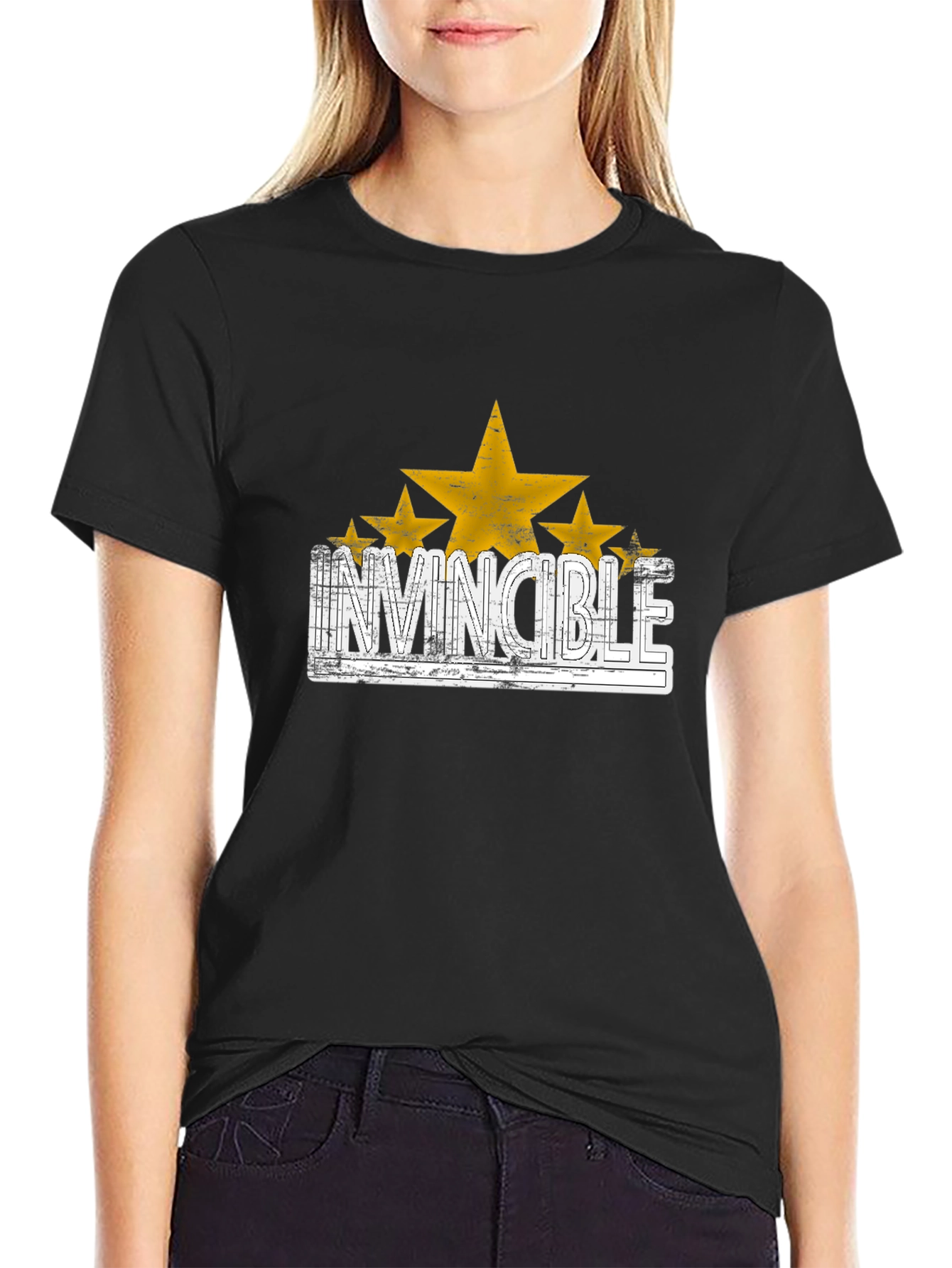 Invincible Star Graphic T-Shirt - Trendy Design