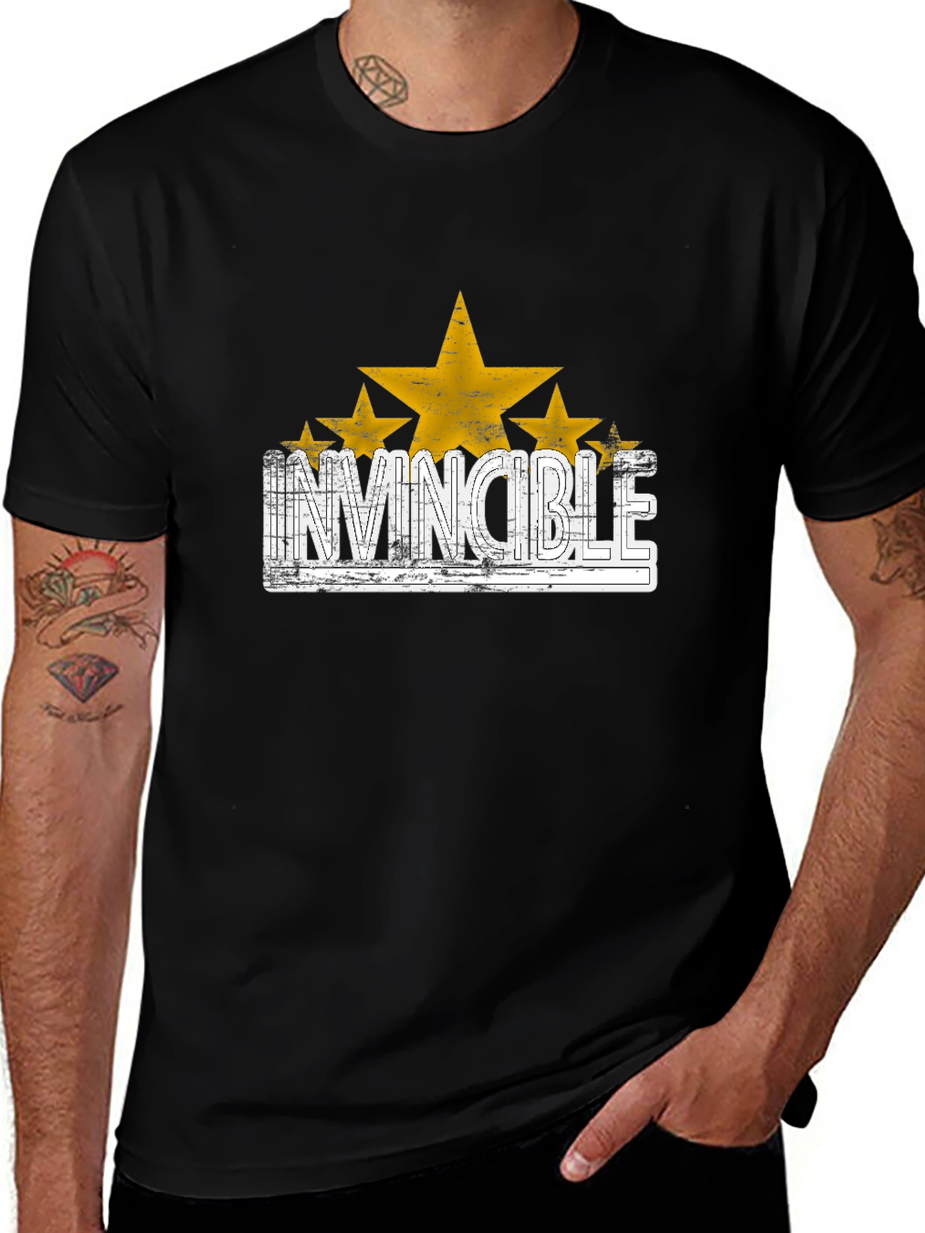Invincible Star Graphic T-Shirt - Trendy Design